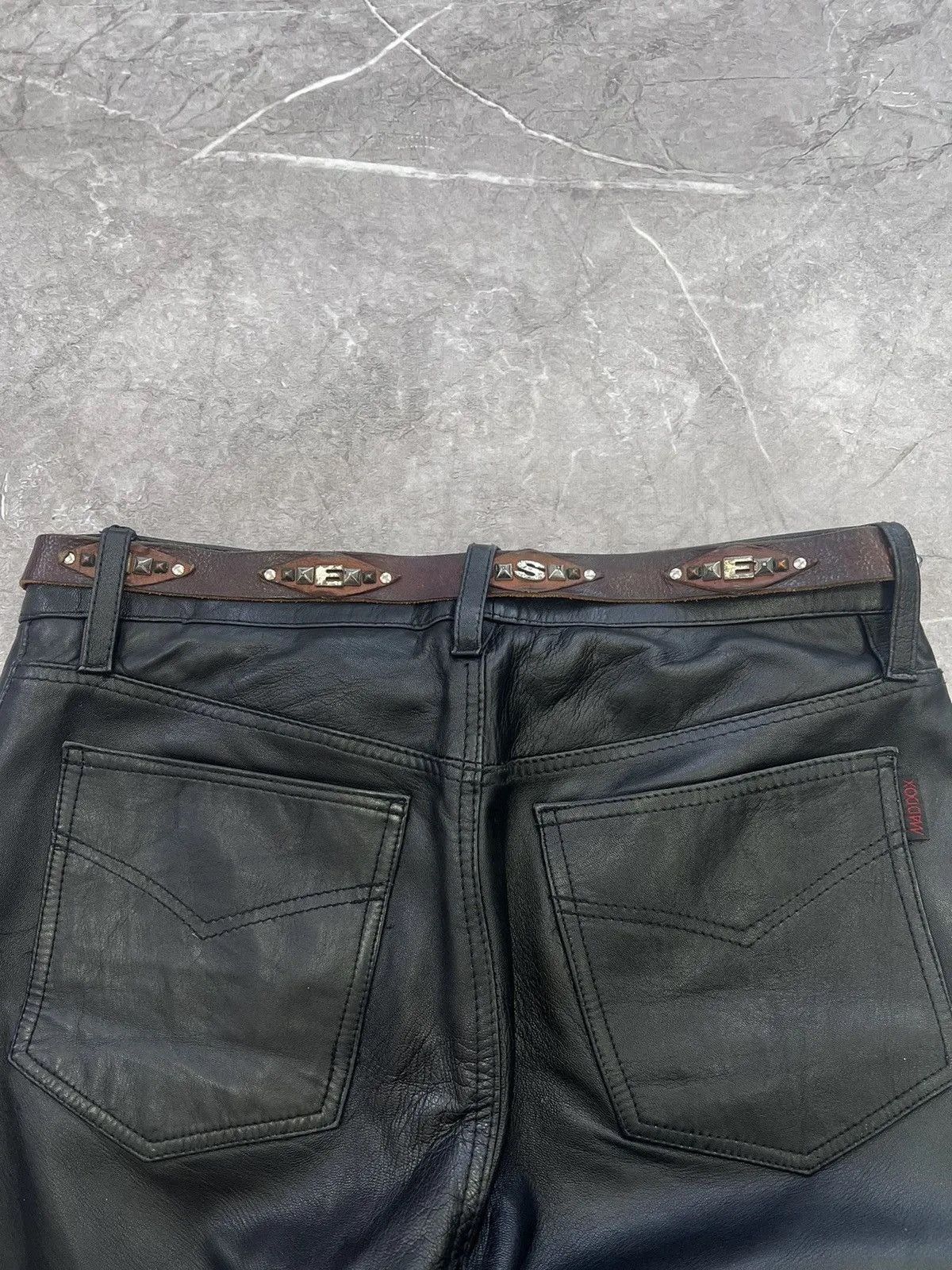 Diesel Vintage avant garde y2k Diesel punk brown leather belt Size ONE SIZE - 4 Thumbnail