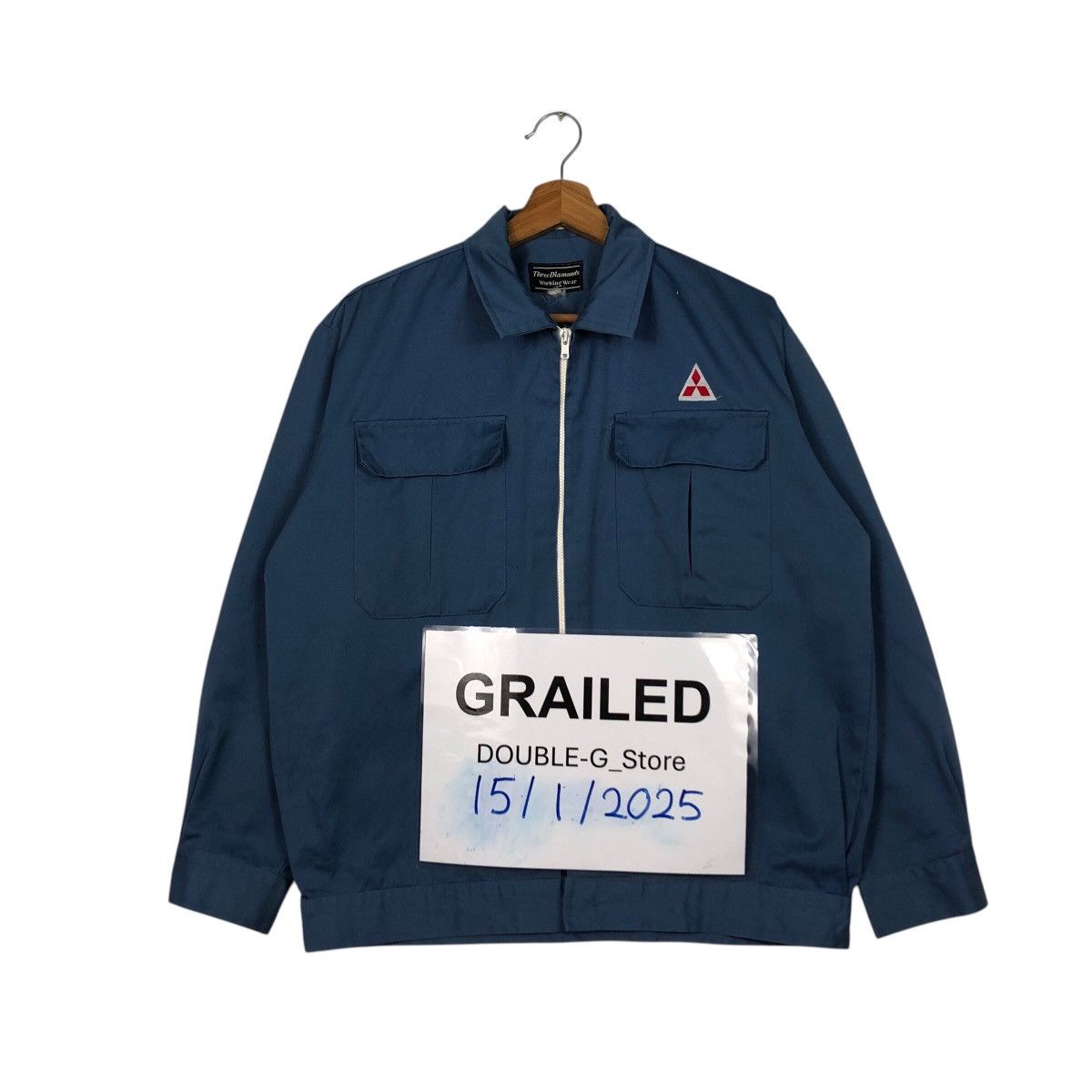 Japanese Brand × Vintage 📌Vintage Chore Worker Racing Jacket Mitsubishi Jdm Big Logo Size US M / EU 48-50 / 2 - 1 Thumbnail