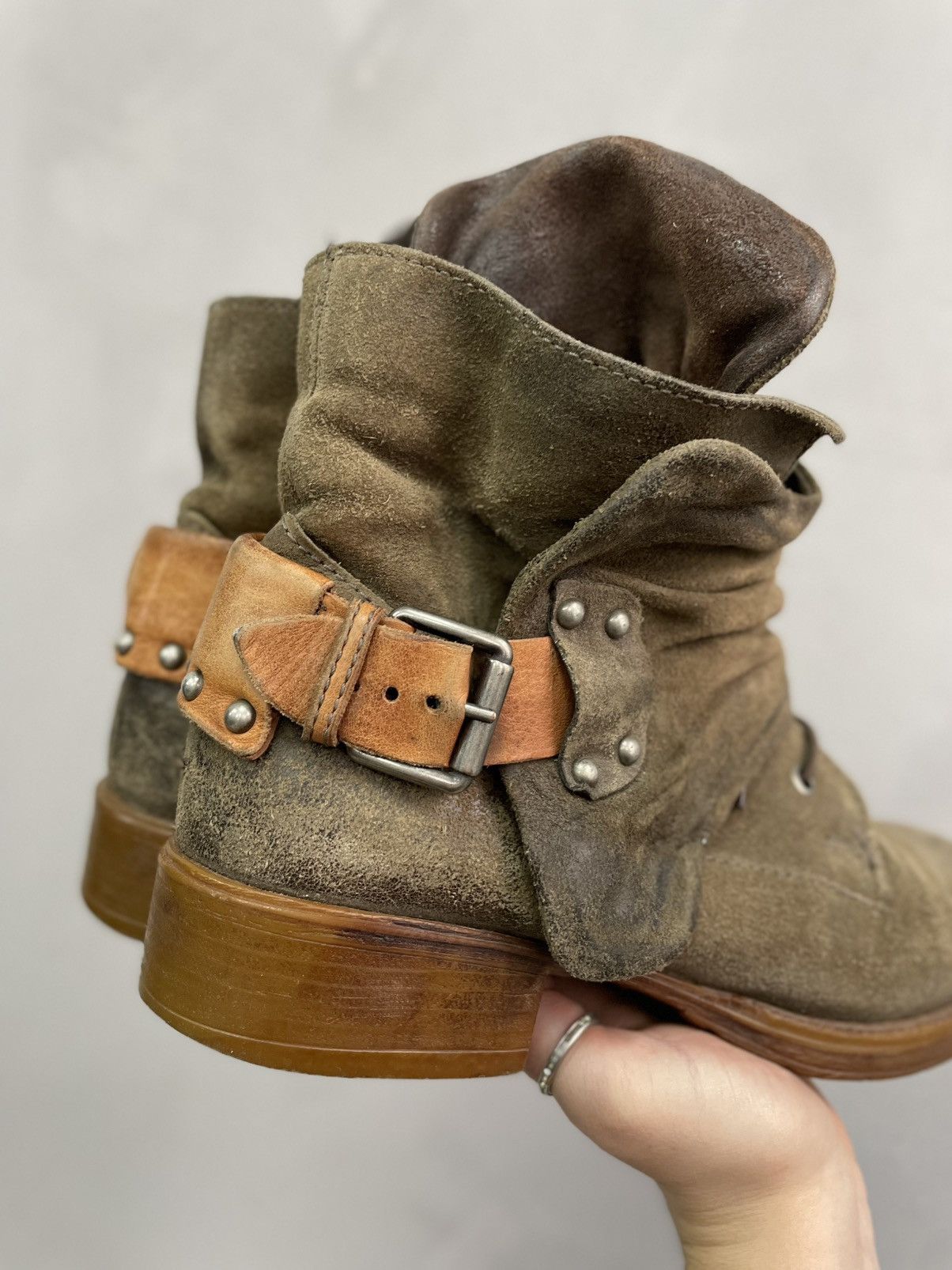 A.S.98 A.S. 98 style leather avant garde boots suede tornado mart Size US 7.5 / EU 40-41 - 3 Thumbnail