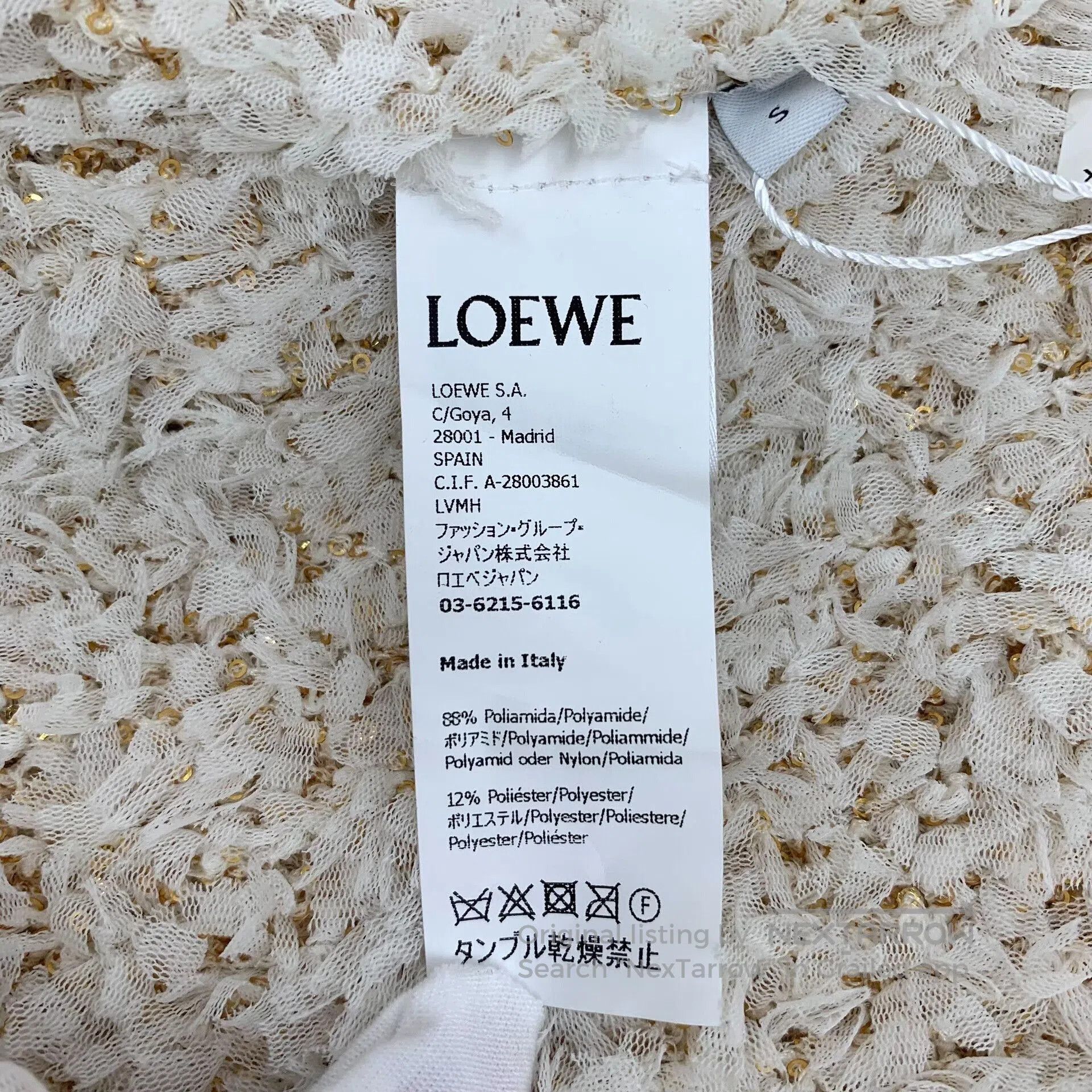 Loewe Loewe Beige Sequin Turtleneck Sweater. Size US S / EU 44-46 / 1 - 7 Thumbnail