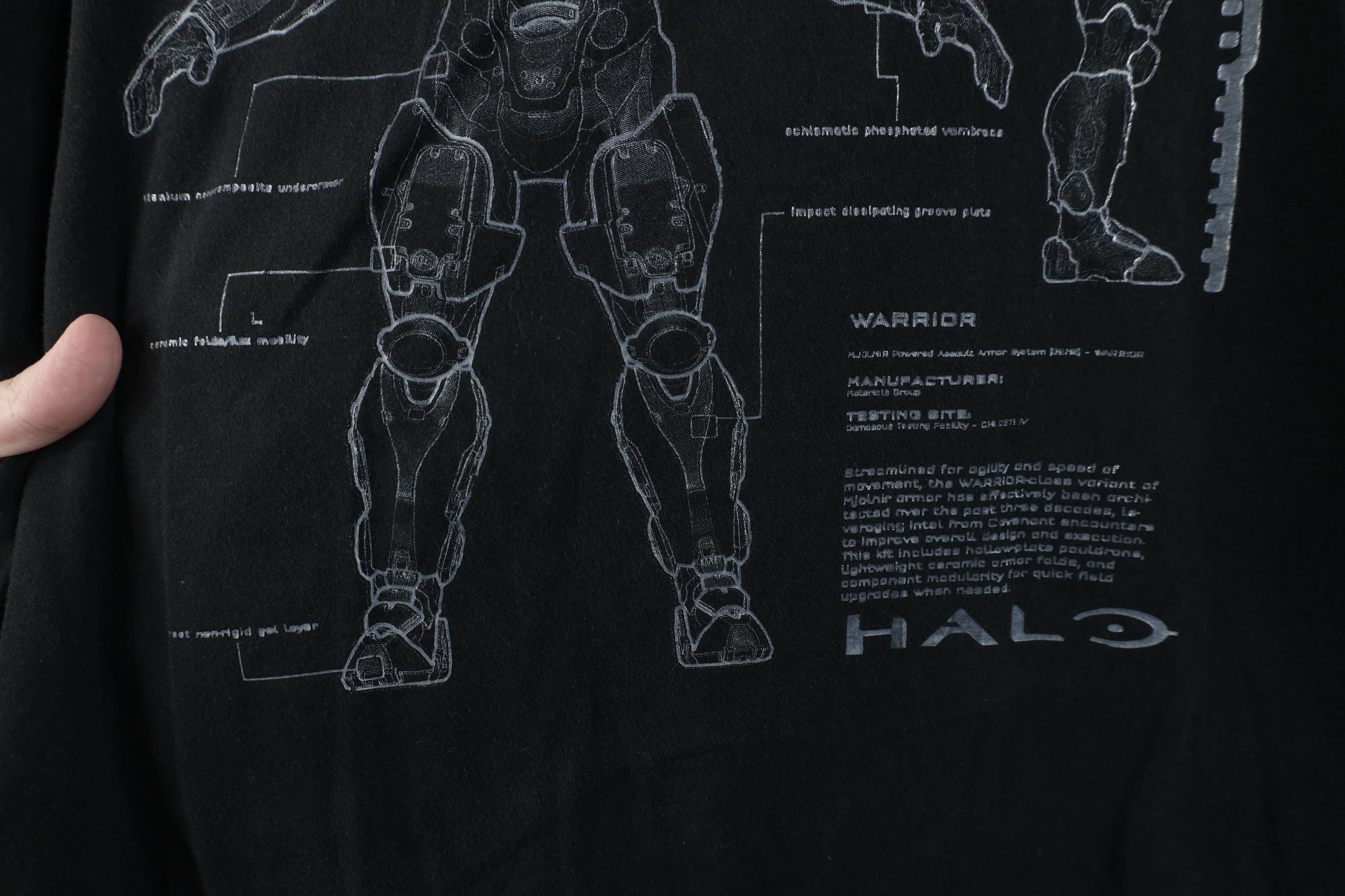 Vintage Vintage Halo 5 Spell Video Game Promo T-Shirt Black Cotton Size US L / EU 52-54 / 3 - 6 Thumbnail