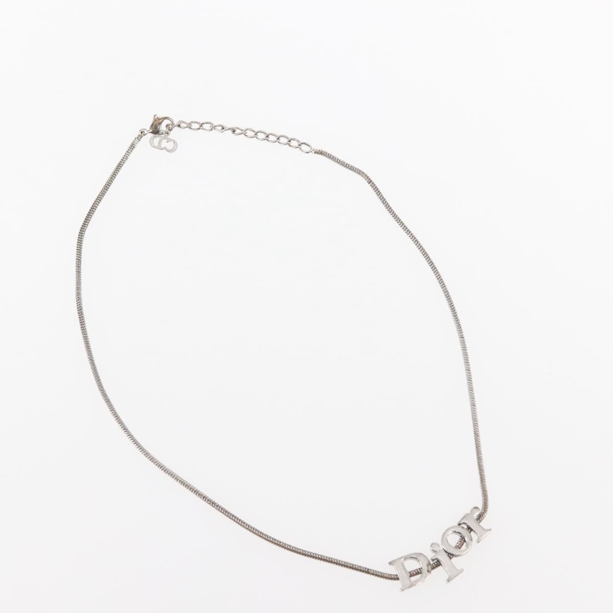 Christian Dior Logo Necklace Metal