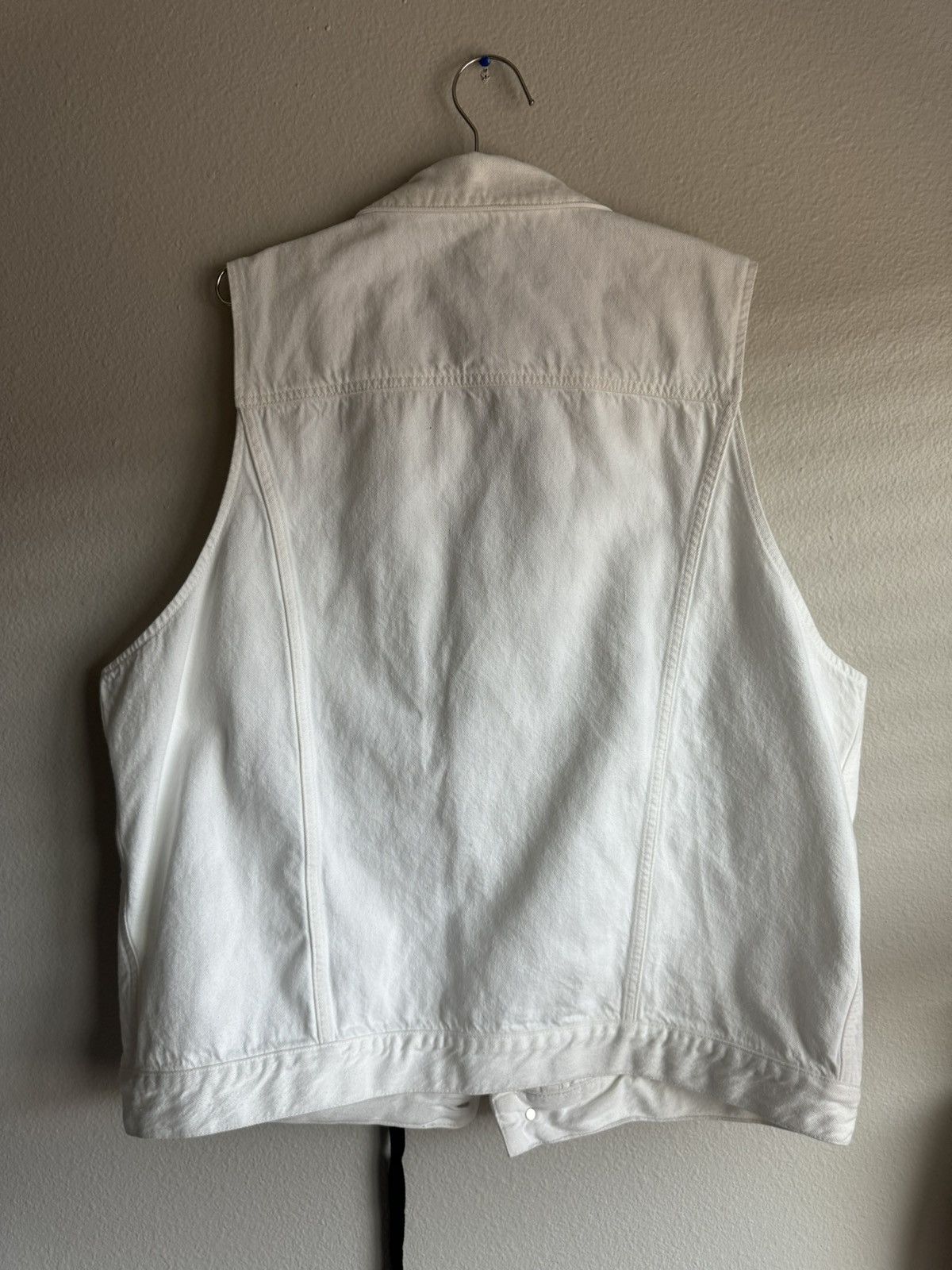 Ann Demeulemeester COTTON DENIM VEST - WHITE Size US L / EU 52-54 / 3 - 3 Thumbnail