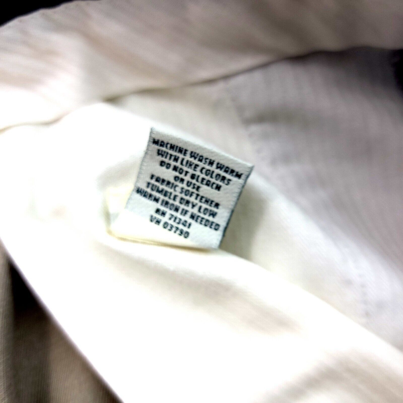 L.L. Bean L.L. Bean Cream Tan Flat Front Cotton High Rise Chino Pants Size US 36 / EU 52 - 7 Thumbnail
