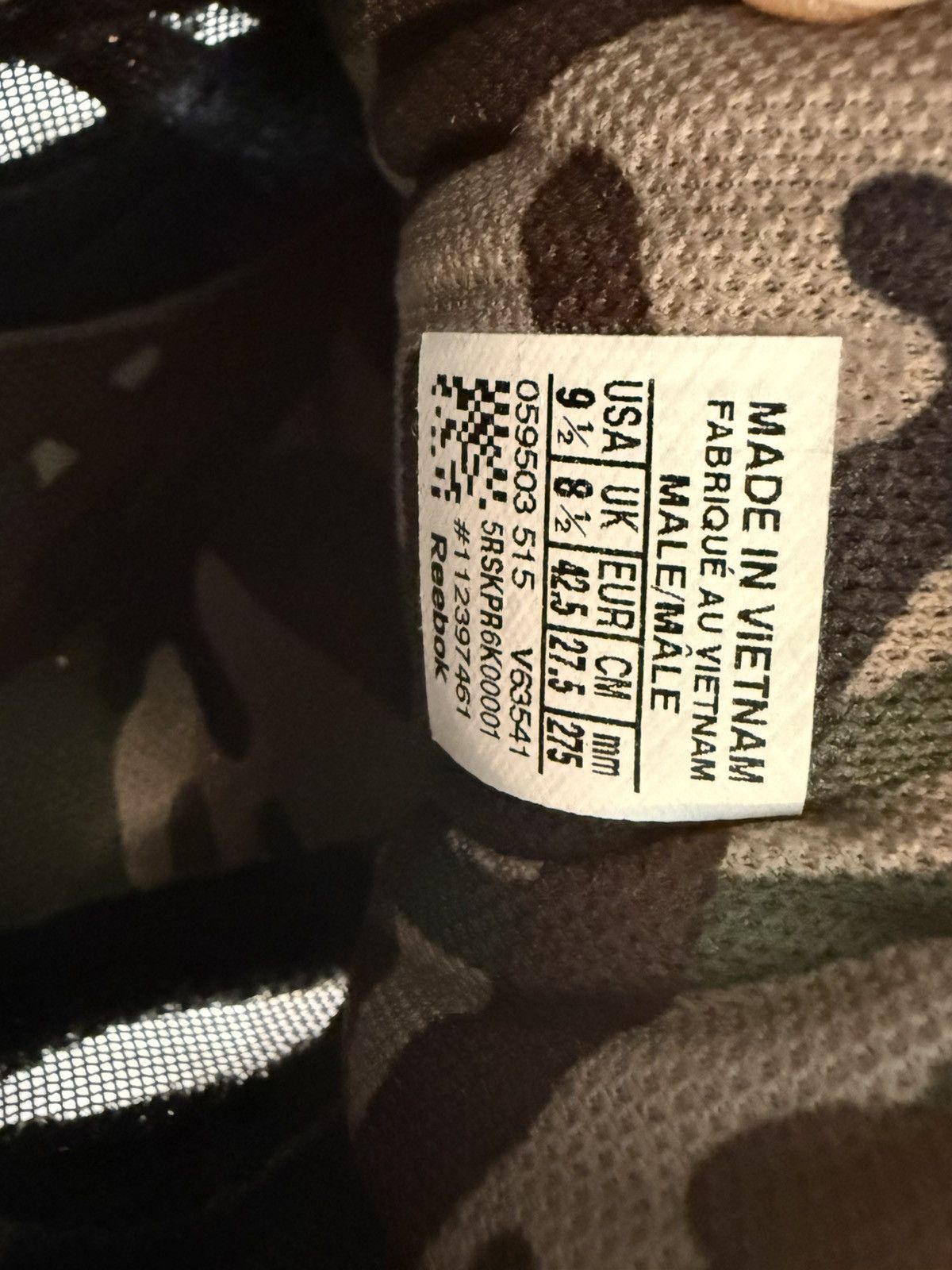 Bape × Reebok Reebok AAPE Bape Ventilator Affiliates Camo 9.5 Size US 9.5 / EU 42-43 - 7 Thumbnail