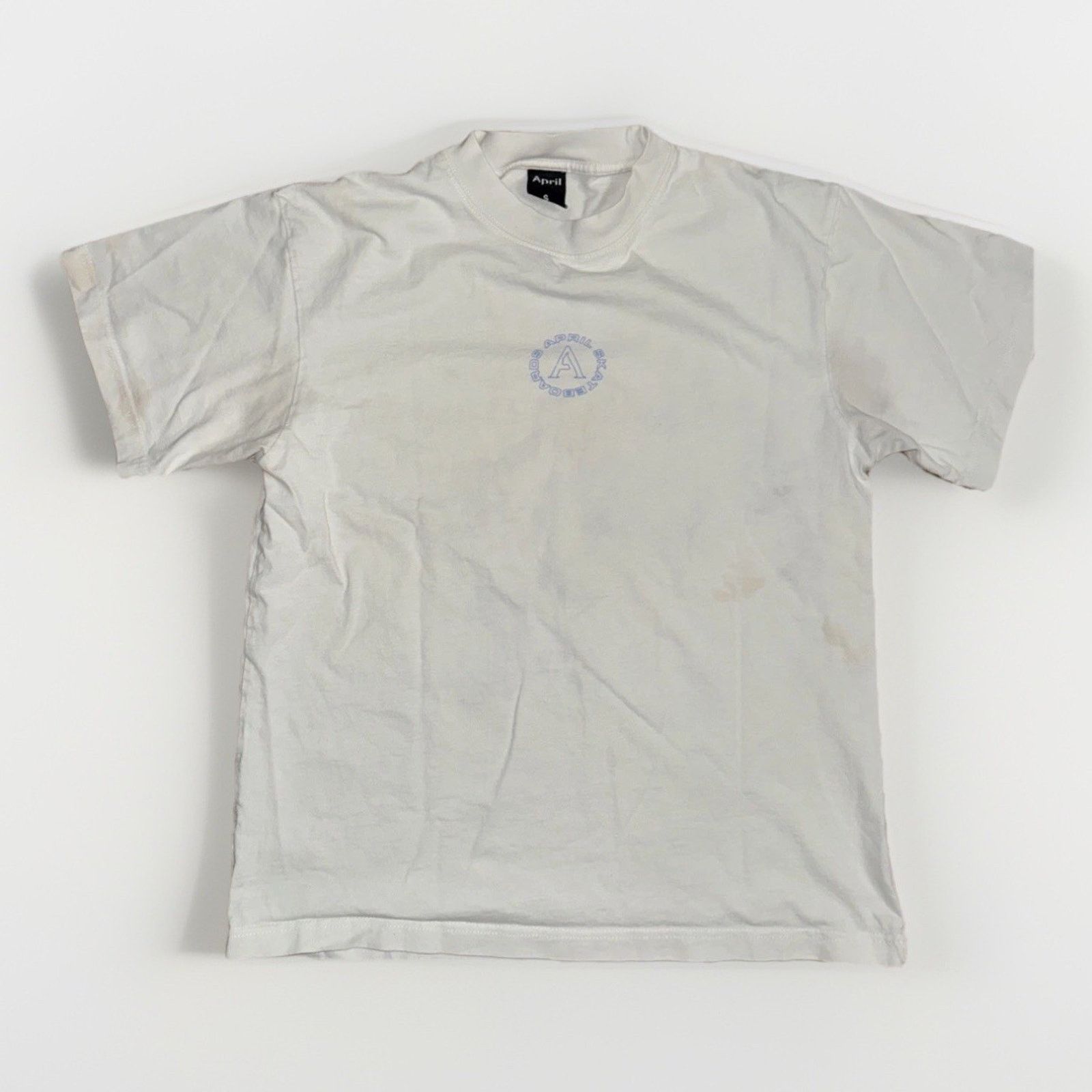Vintage April Skateboards Graphic T-Shirt White Men’s Small 20x25 Size US S / EU 44-46 / 1 - 5 Thumbnail