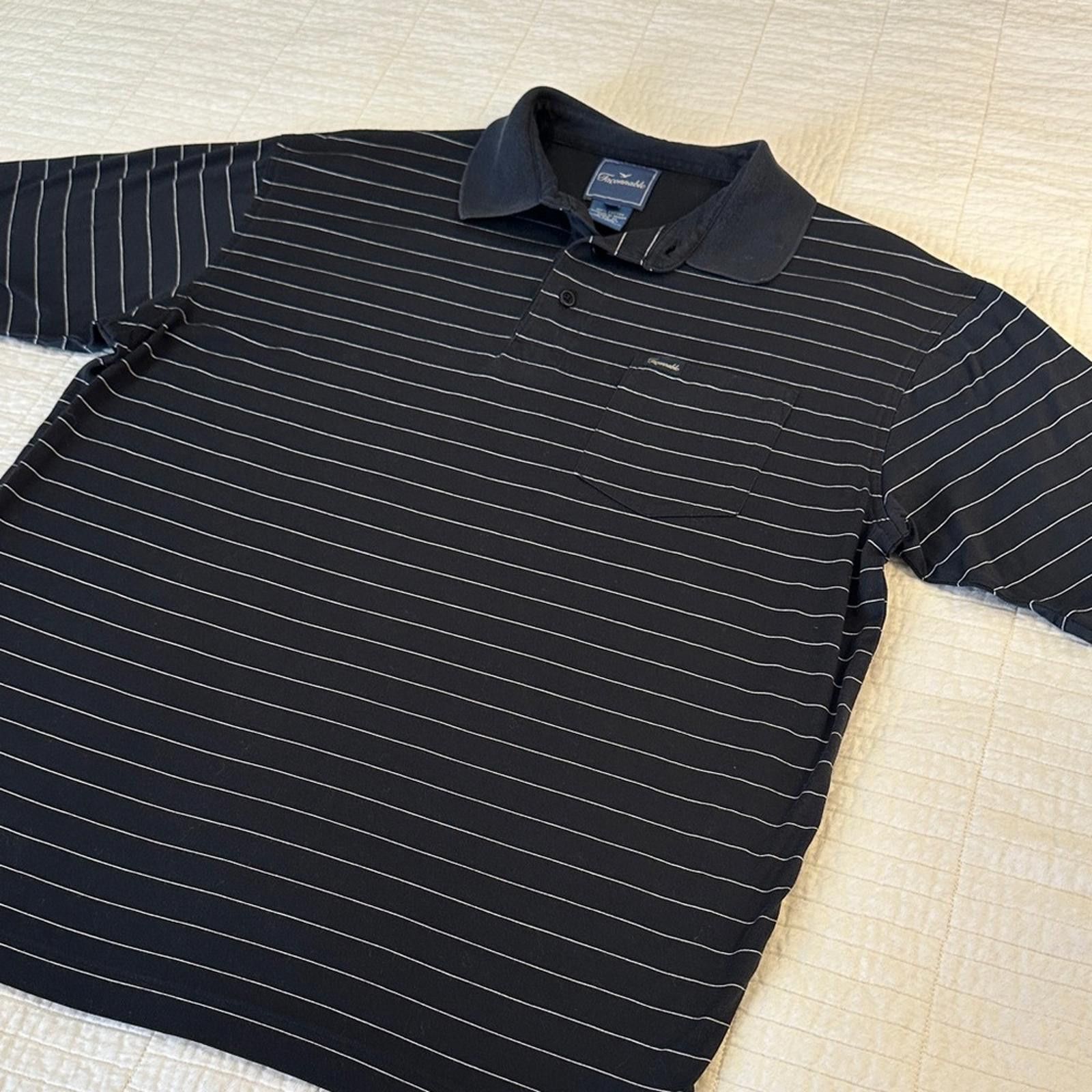 Faconnable Faconnable Medium Dress Shirt Short Sleeve Polo EUC Striped Size US M / EU 48-50 / 2 - 4 Thumbnail