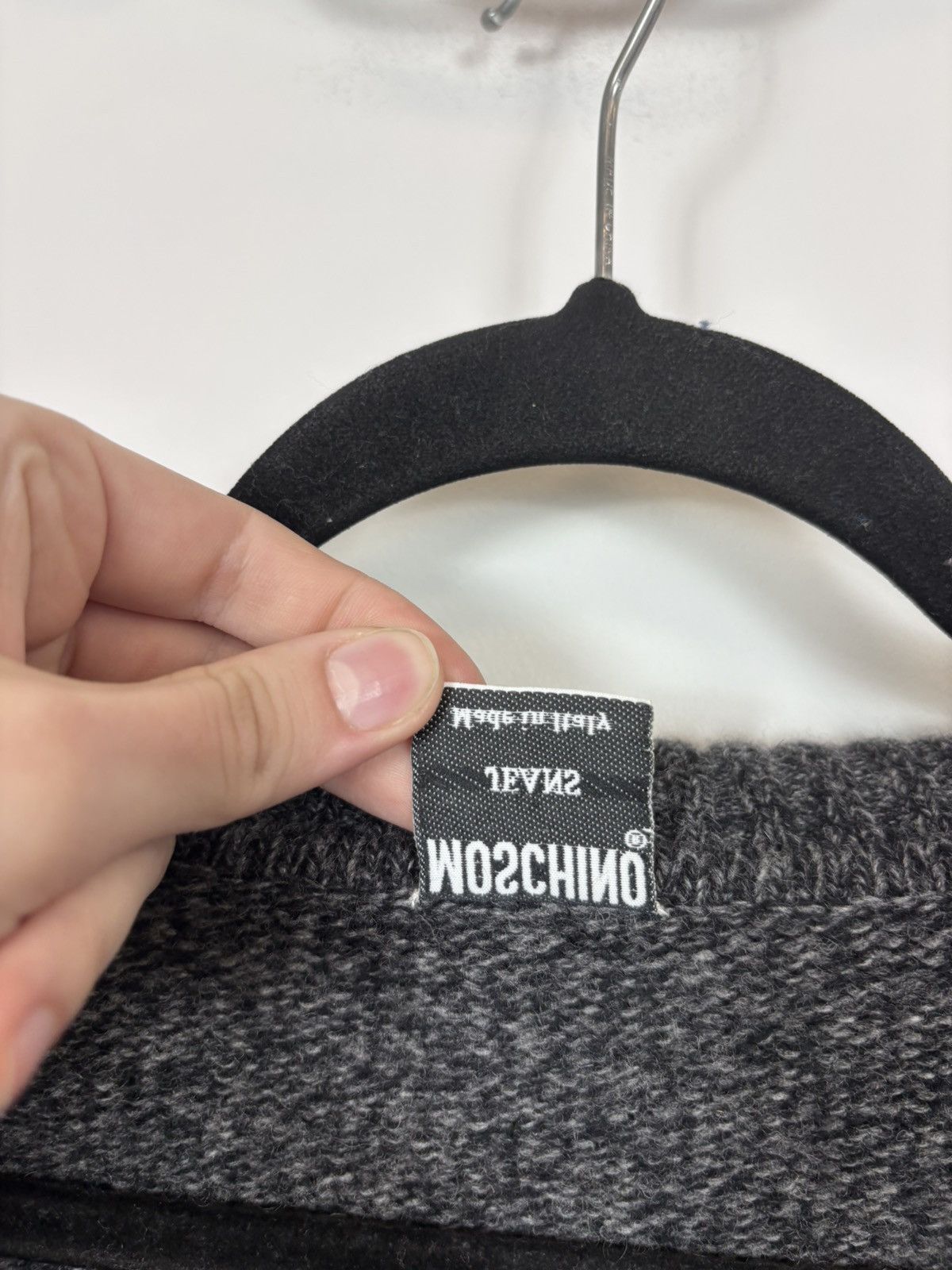 Moschino Vintage 1990s Moschino Women’s Grey Wool Full Zip Sweater Size M / US 6-8 / IT 42-44 - 10 Thumbnail