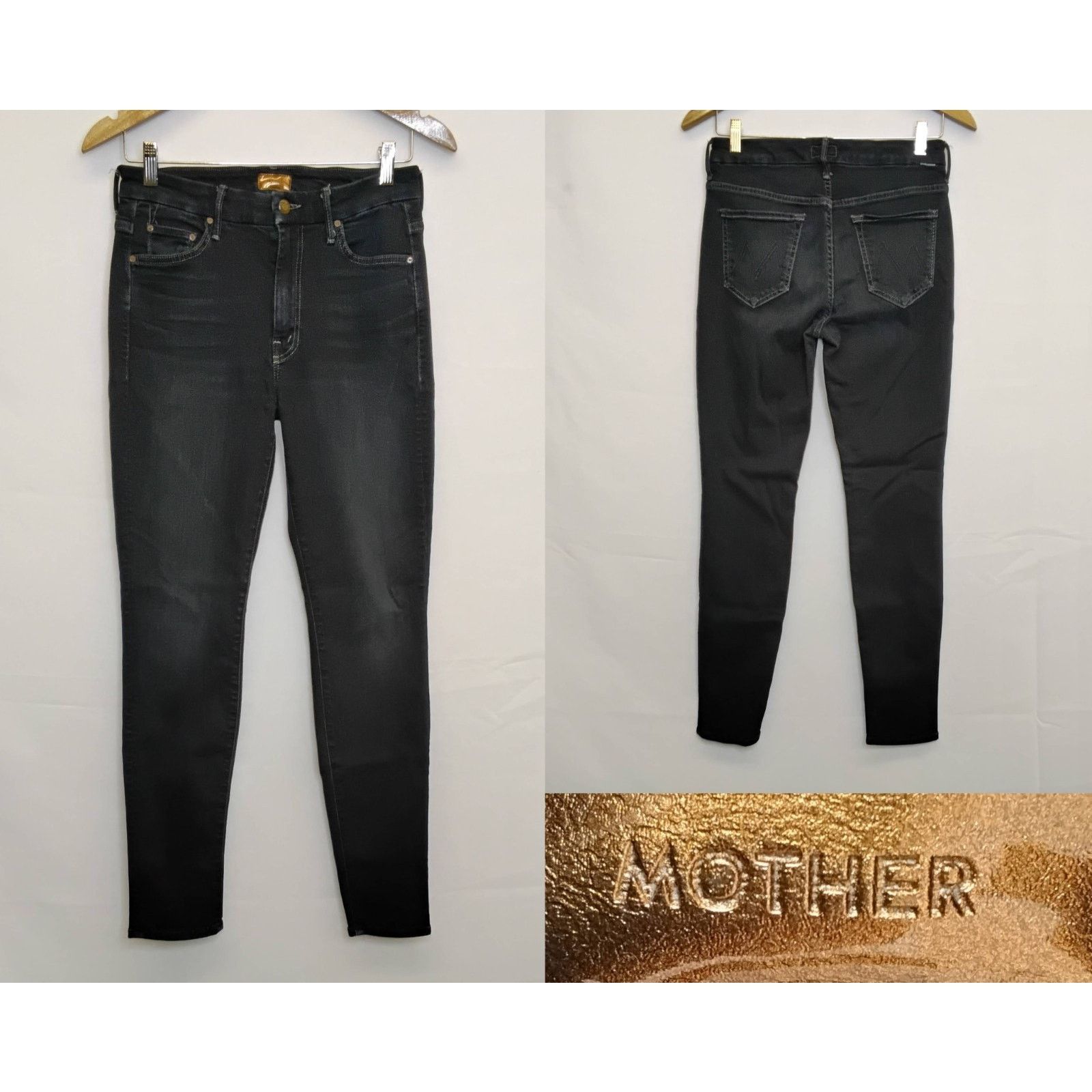 MOTHER Mother The High Waisted Looker Jeans Women's 28 Dark Wash Size 28" / US 6 / IT 42 - 1 Thumbnail