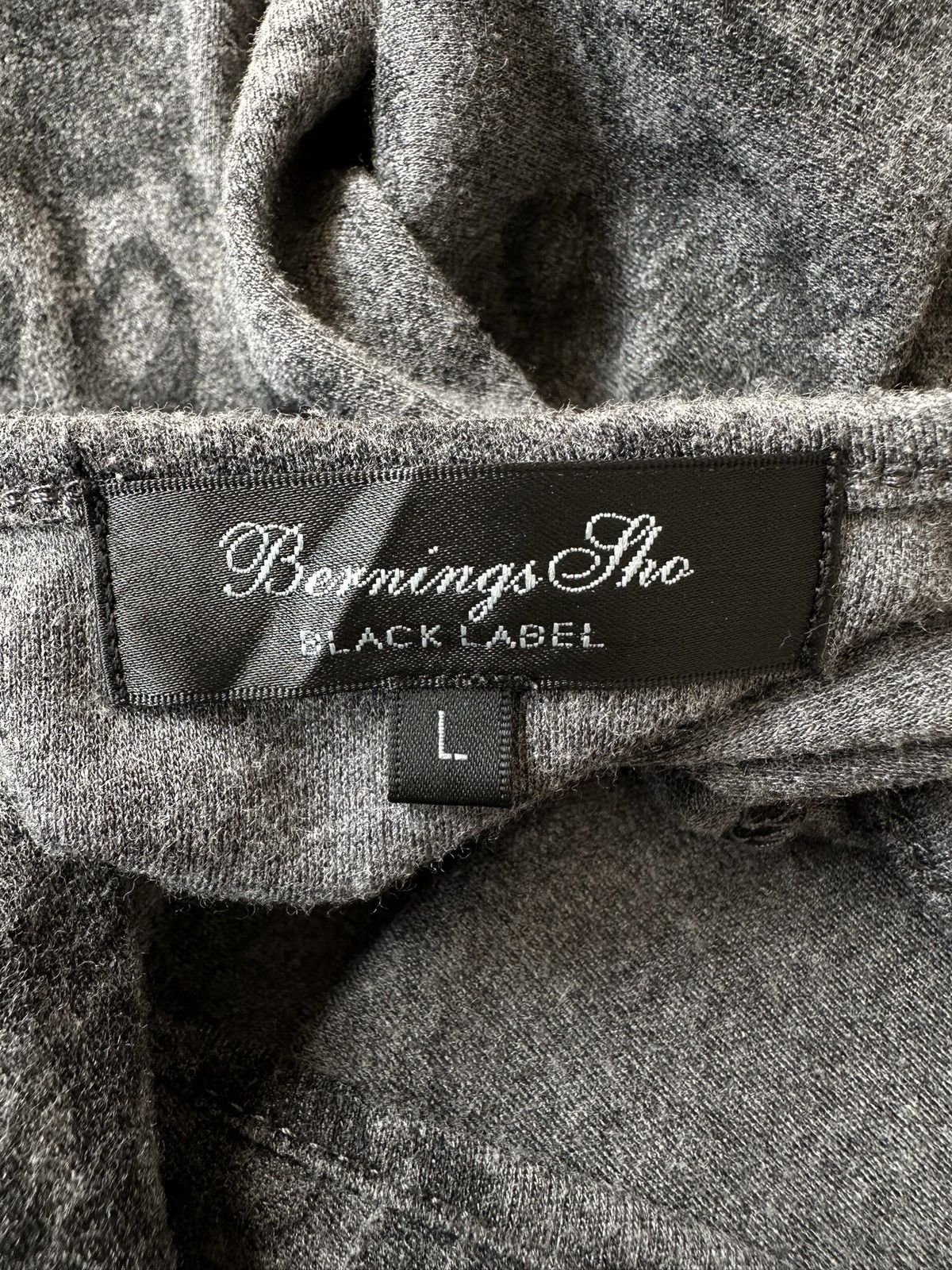 BERNINGS SHO 00's Berning Sho Black Label trompe l’oeil overprinted Size US M / EU 48-50 / 2 - 12 Thumbnail