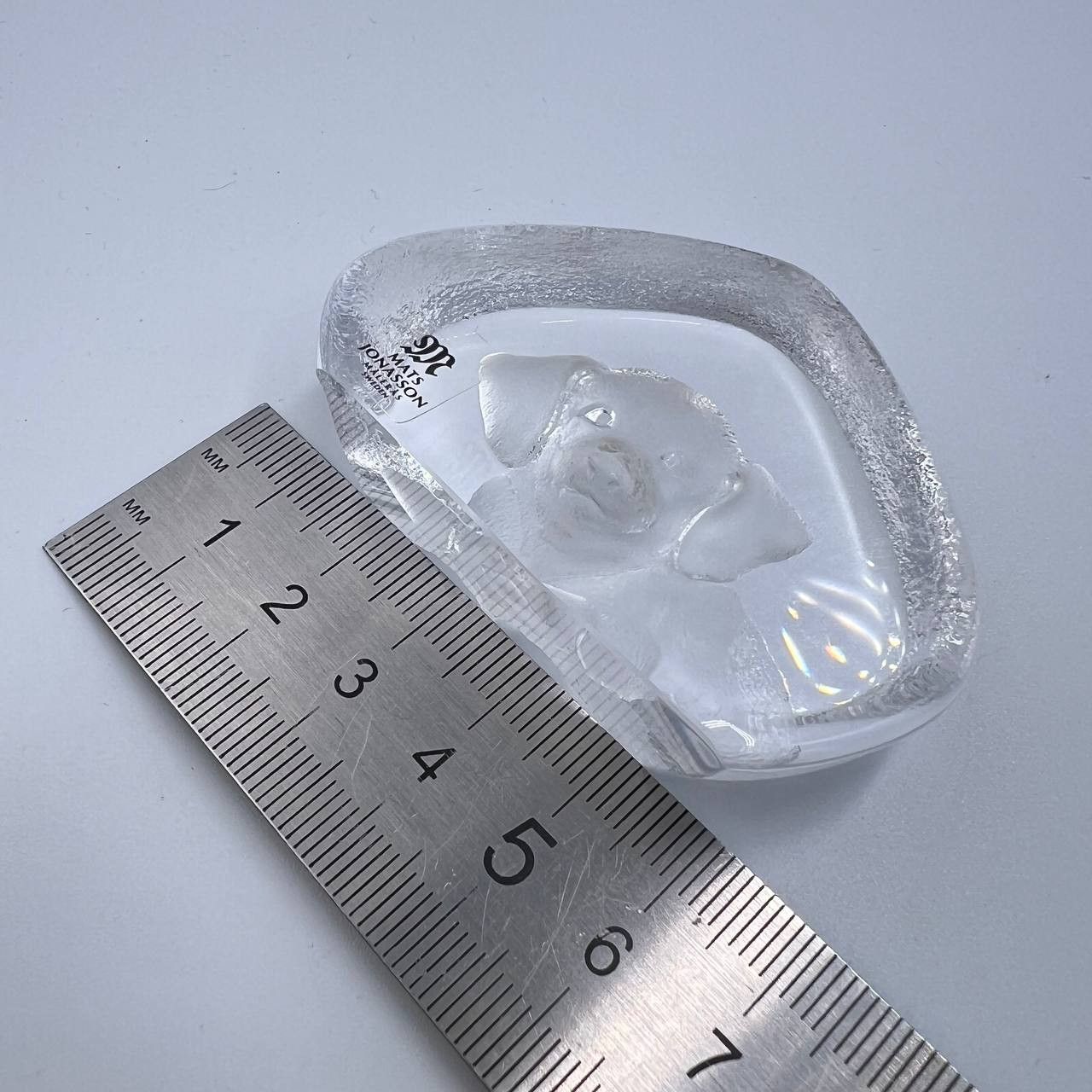 Vintage Vintage Mats Jonasson Crystal Paperweight Signed Size ONE SIZE - 7 Thumbnail