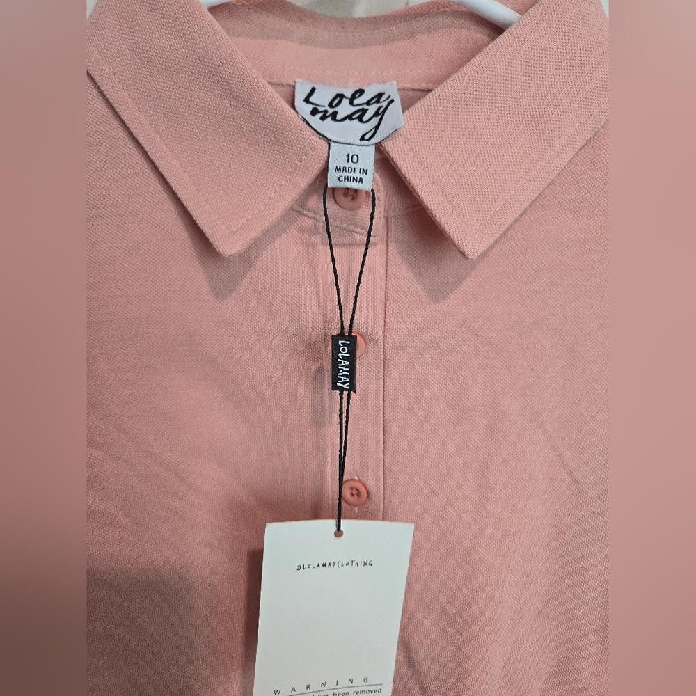Asos Lola May Long Sleeved Polo Dress Size M / US 6-8 / IT 42-44 - 4 Thumbnail