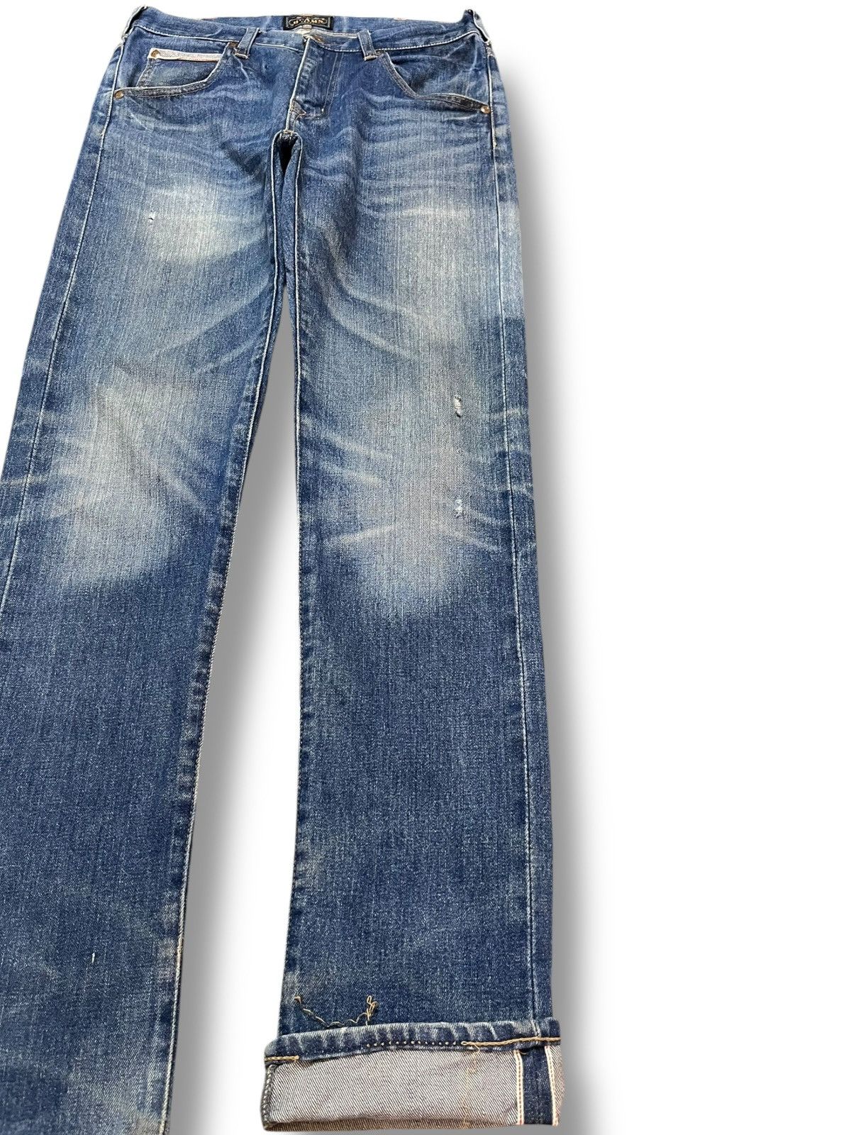 Beams Japan Vintage Beams Selvedge Slim Fit Whiskers Denim Size US 29 - 4 Thumbnail