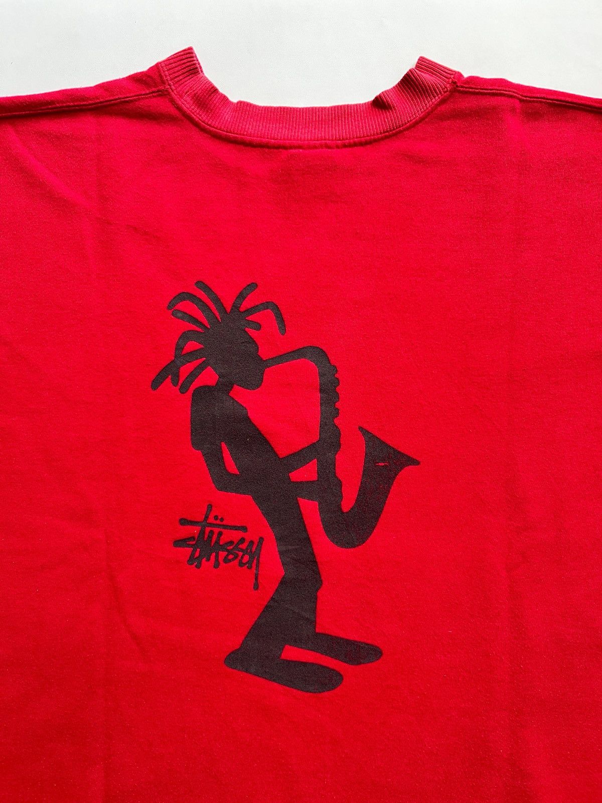 Stussy stussy stickman logo sweatshirt maroon vintage 00s Size US M / EU 48-50 / 2 - 4 Thumbnail