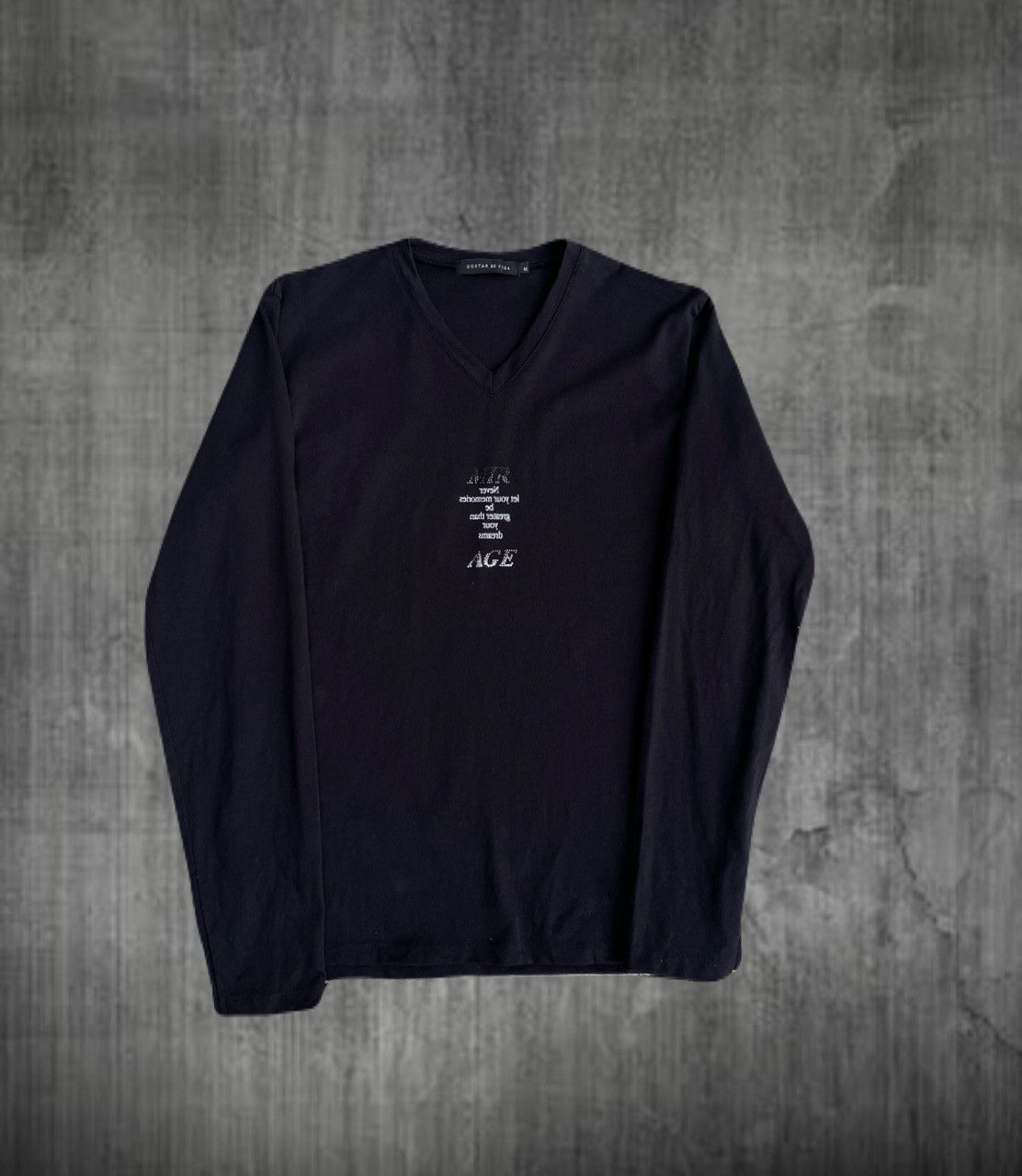 If Six Was Nine 2000s FUGA Rhinestone Mirage Long Sleeve Tee Japanese Vkei Size US S / EU 44-46 / 1 - 1 Thumbnail