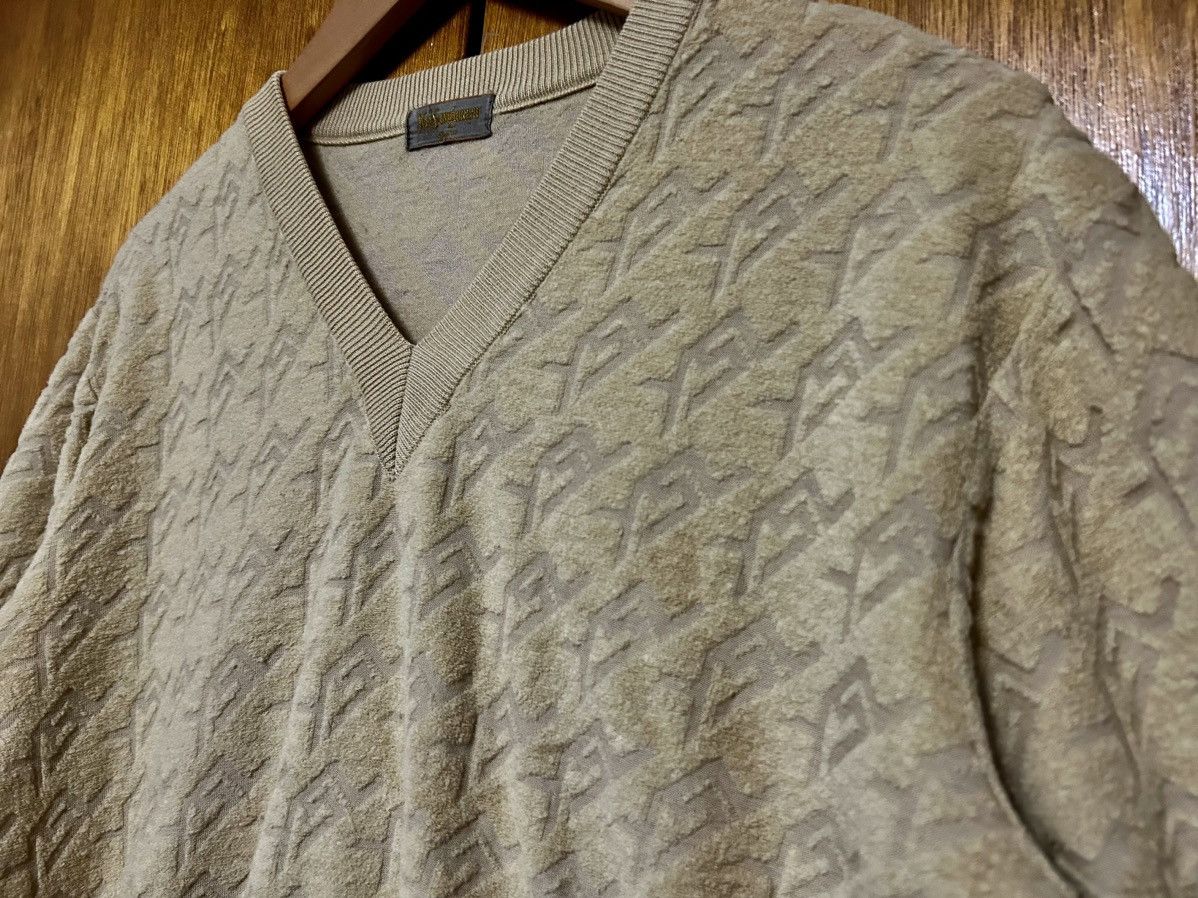 Vintage YSL all over Logo Pattern Sweatshirt