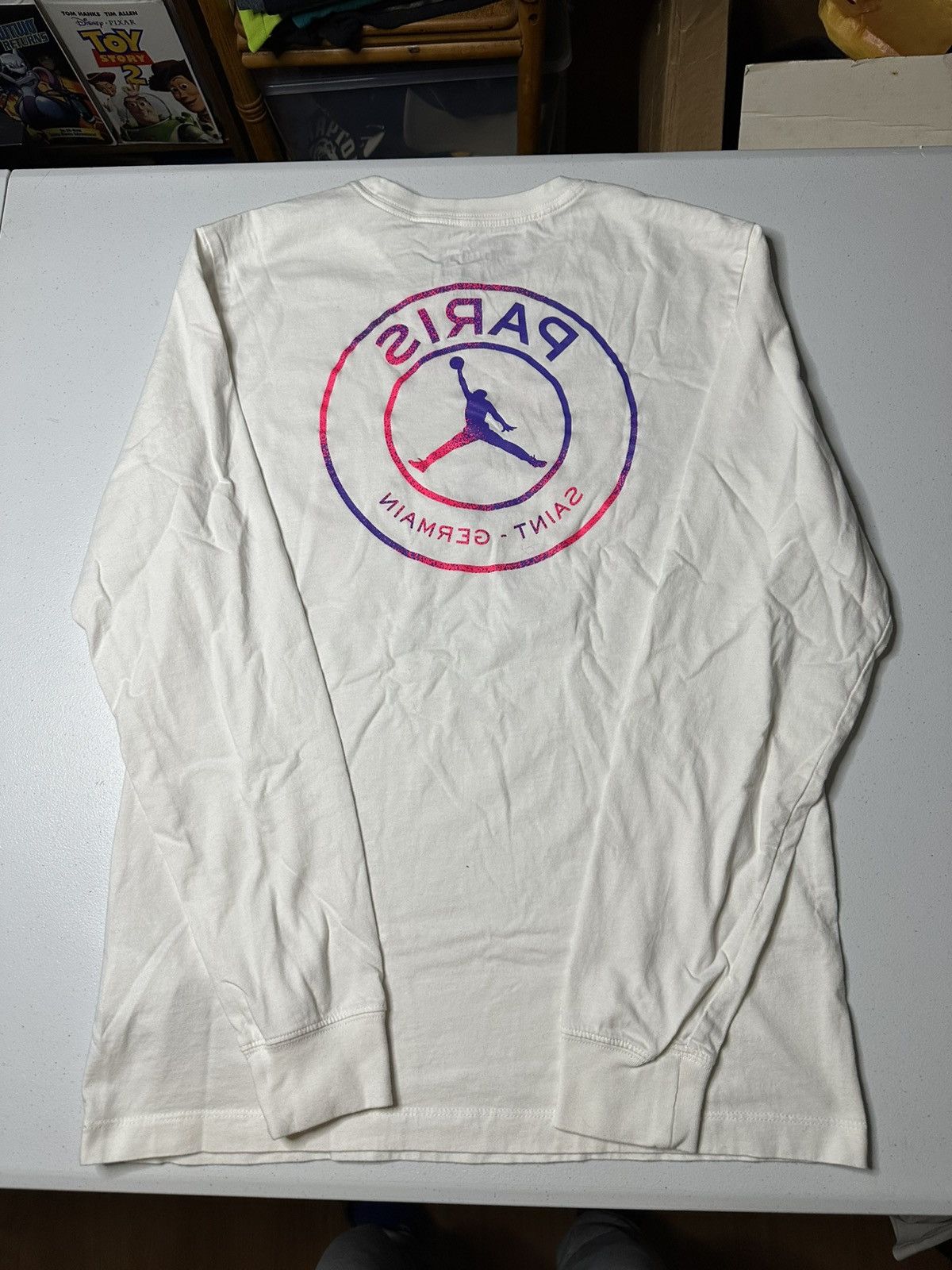 Jordan Brand Paris Saint Germain PSG FC Nike Men's White LongSleeve Size US M / EU 48-50 / 2 - 4 Thumbnail