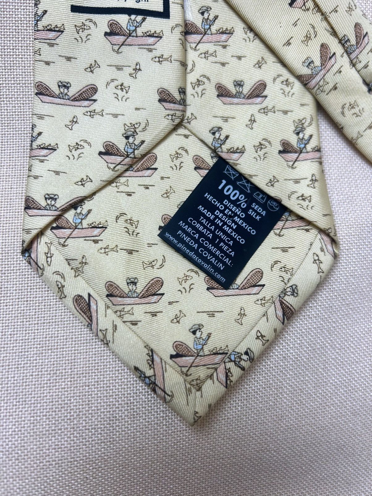 Other Pineda covalin yellow silk tie Size ONE SIZE - 4 Thumbnail