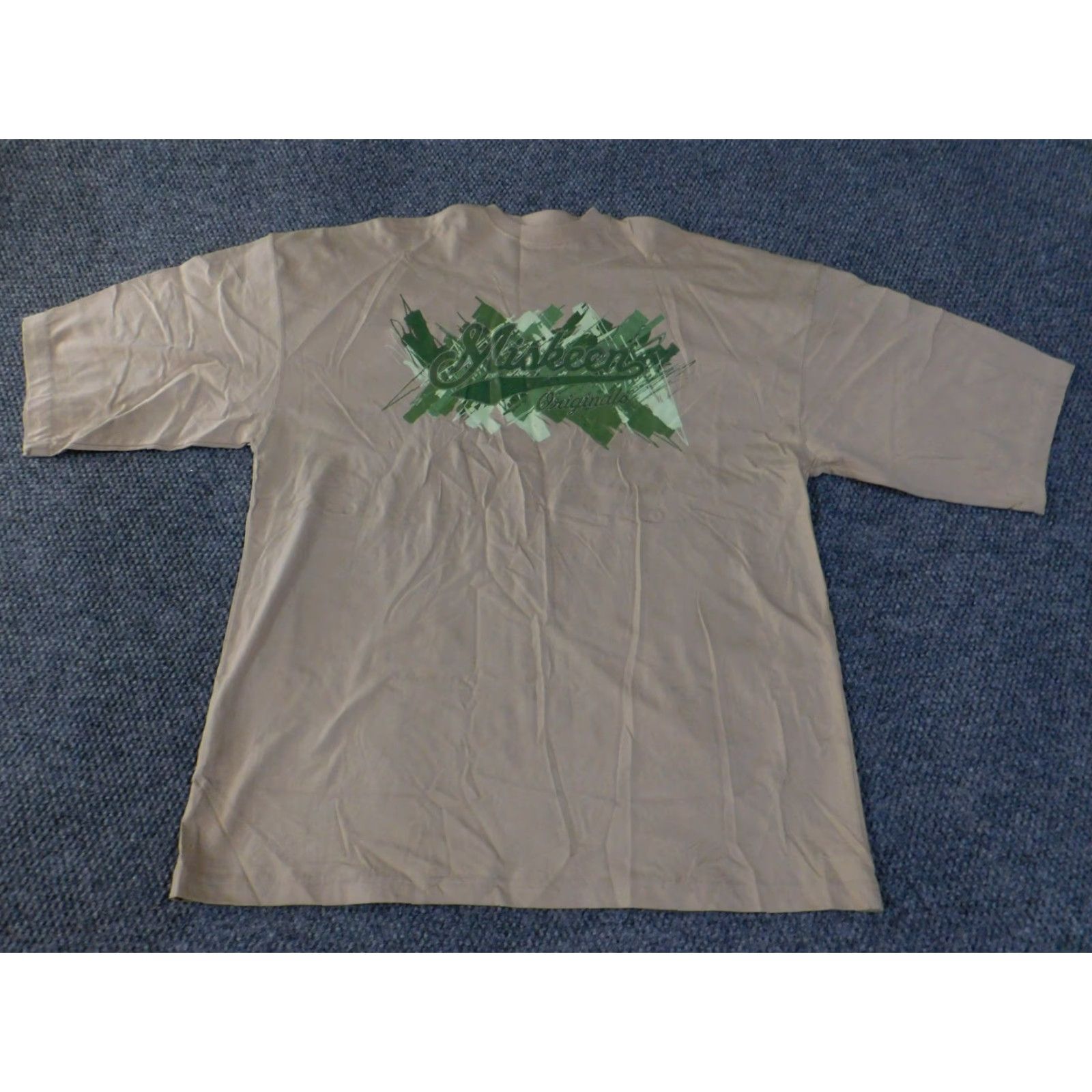 Vintage Miskeen T-Shirt Mens XL Beige Logo Crew Neck Short Sleeve Vintage? (adjusted) Size US XL / EU 56 / 4 - 4 Thumbnail