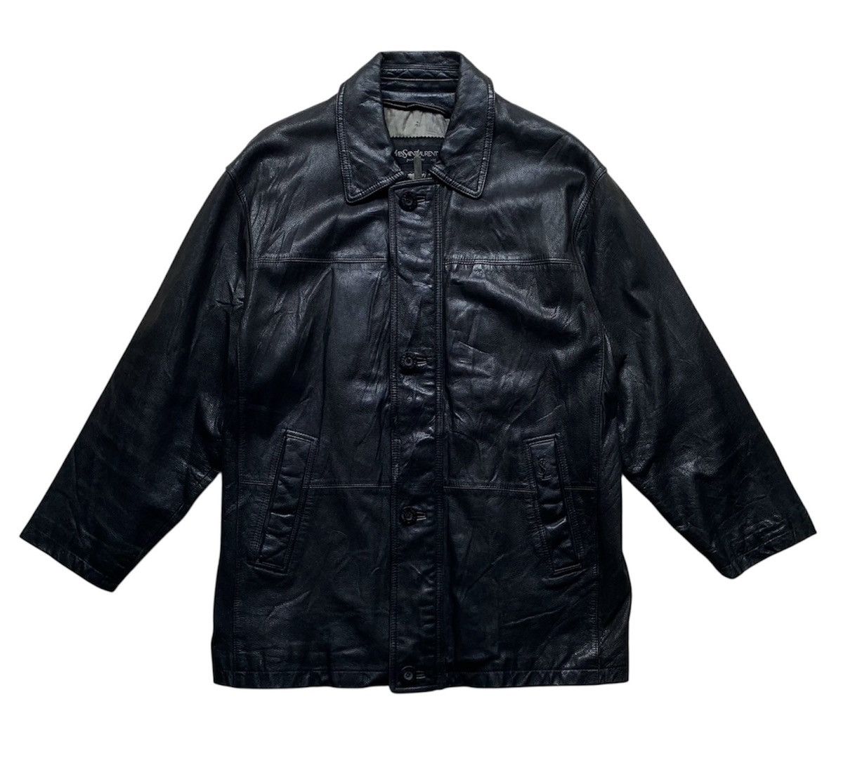 Yves Saint Laurent Viyves saint laurent pour homme sheepskin leather jacket Size US L / EU 52-54 / 3 - 1 Thumbnail