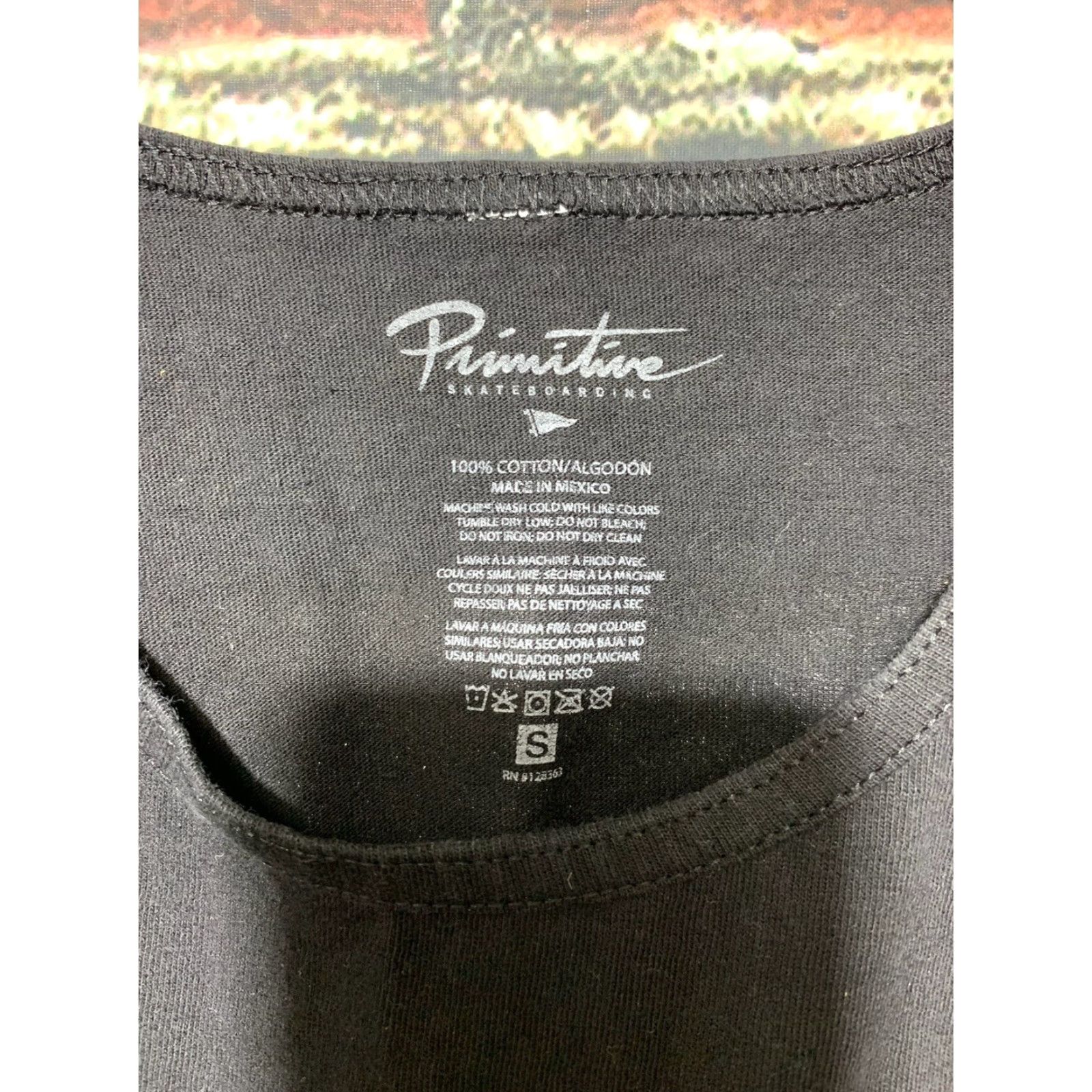 Primitive Primitive Black Gold Tank Top Mens Small T-Shirt Cotton Blend Sleeveless Size US S / EU 44-46 / 1 - 2 Thumbnail