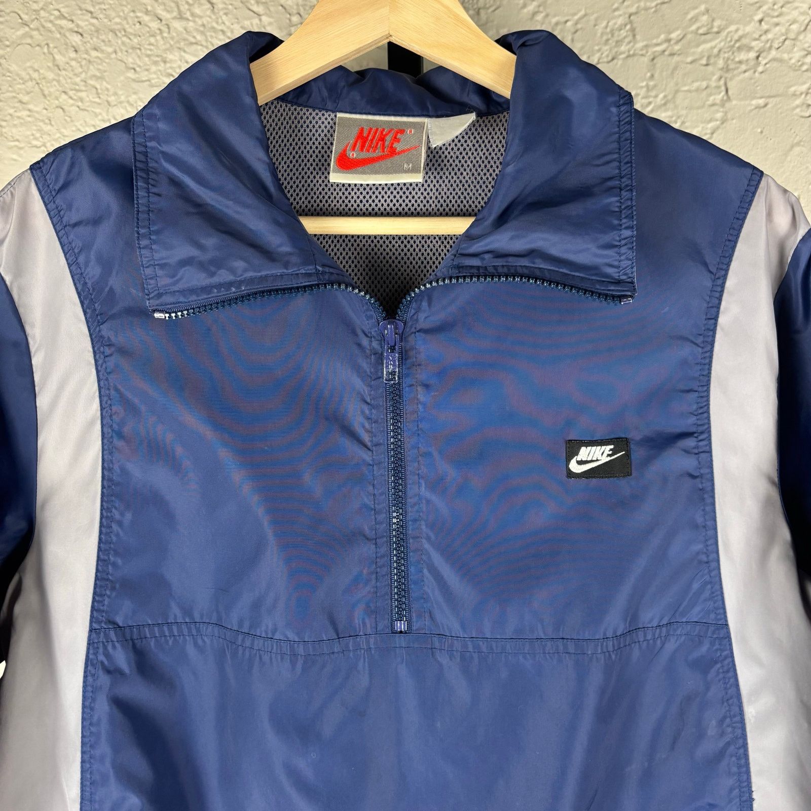 Nike Vintage Nike 80s Gray Tag Two Tone Medium Windbreaker Size US M / EU 48-50 / 2 - 2 Thumbnail