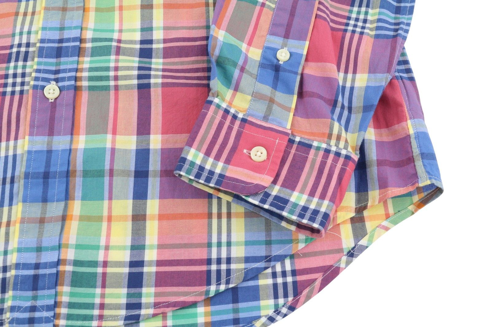 Ralph Lauren M Colourful Check Button-Down Neck Slim Fit Logo 87029 Size US M / EU 48-50 / 2 - 5 Thumbnail