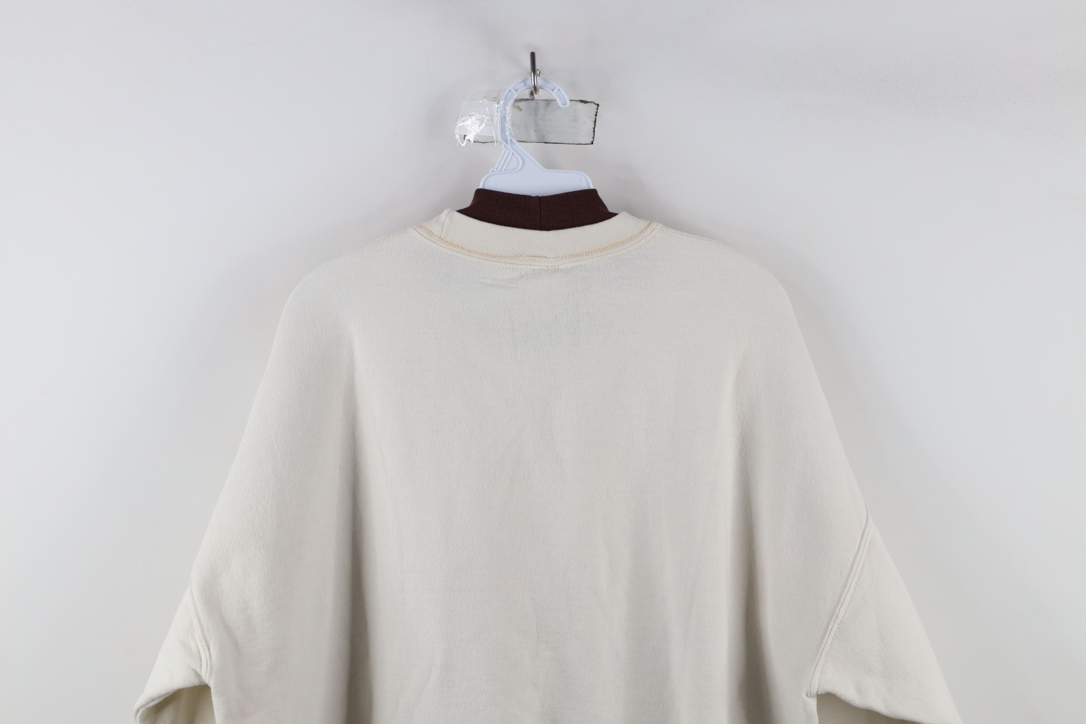 Vintage Vintage 90s Streetwear Kitten Fall Leaves Sweatshirt White Size XL / US 12-14 / IT 48-50 - 10 Thumbnail
