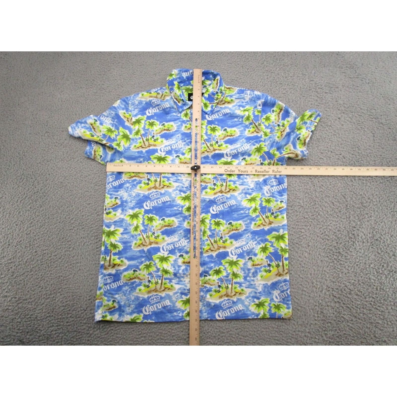 Vintage VINTAGE Corona Hawaiian Polo Shirt Mens SZ L Short Sleeve Button Up All Over Print Beer Size US L / EU 52-54 / 3 - 5 Thumbnail