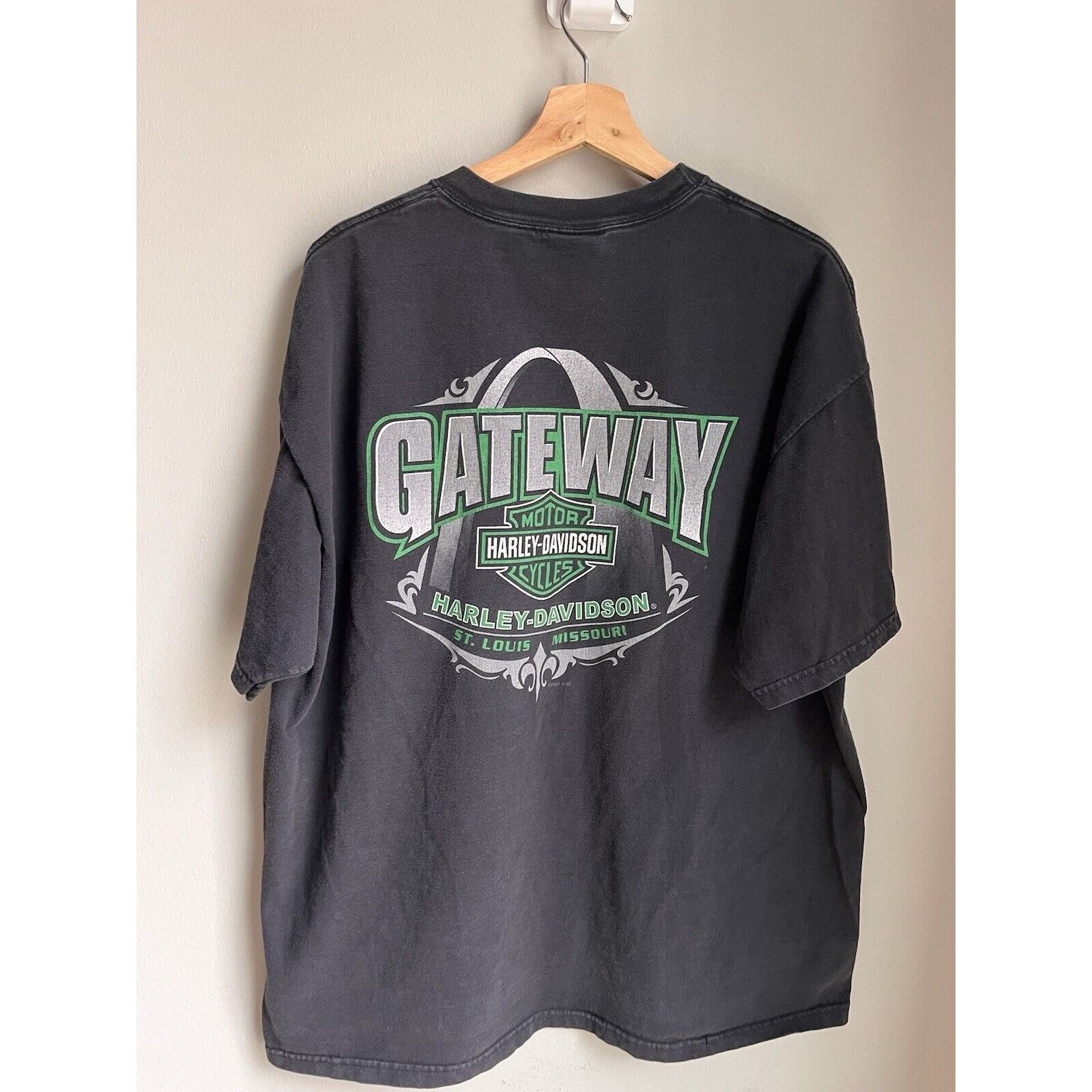 Harley Davidson VINTAGE STYLE HARLEY DAVIDSON BLACK T SHIRT SIZE XXXL Y2K Size US XXL / EU 58 / 5 - 3 Thumbnail