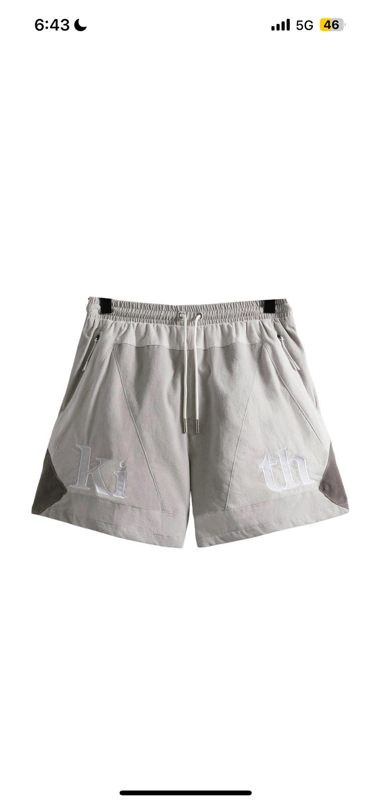 Pre-owned Kith Mixed Micro Cord Turbo Short In White