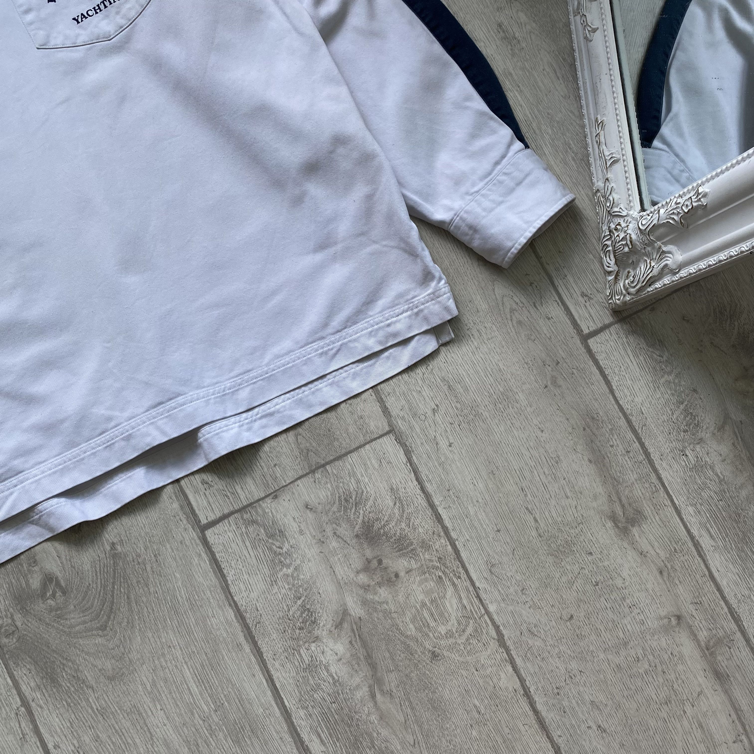 Henri Lloyd 🛥️ Vintage 90s Henri Lloyd Yachting Heavy Regby polo shirt Size US L / EU 52-54 / 3 - 3 Thumbnail