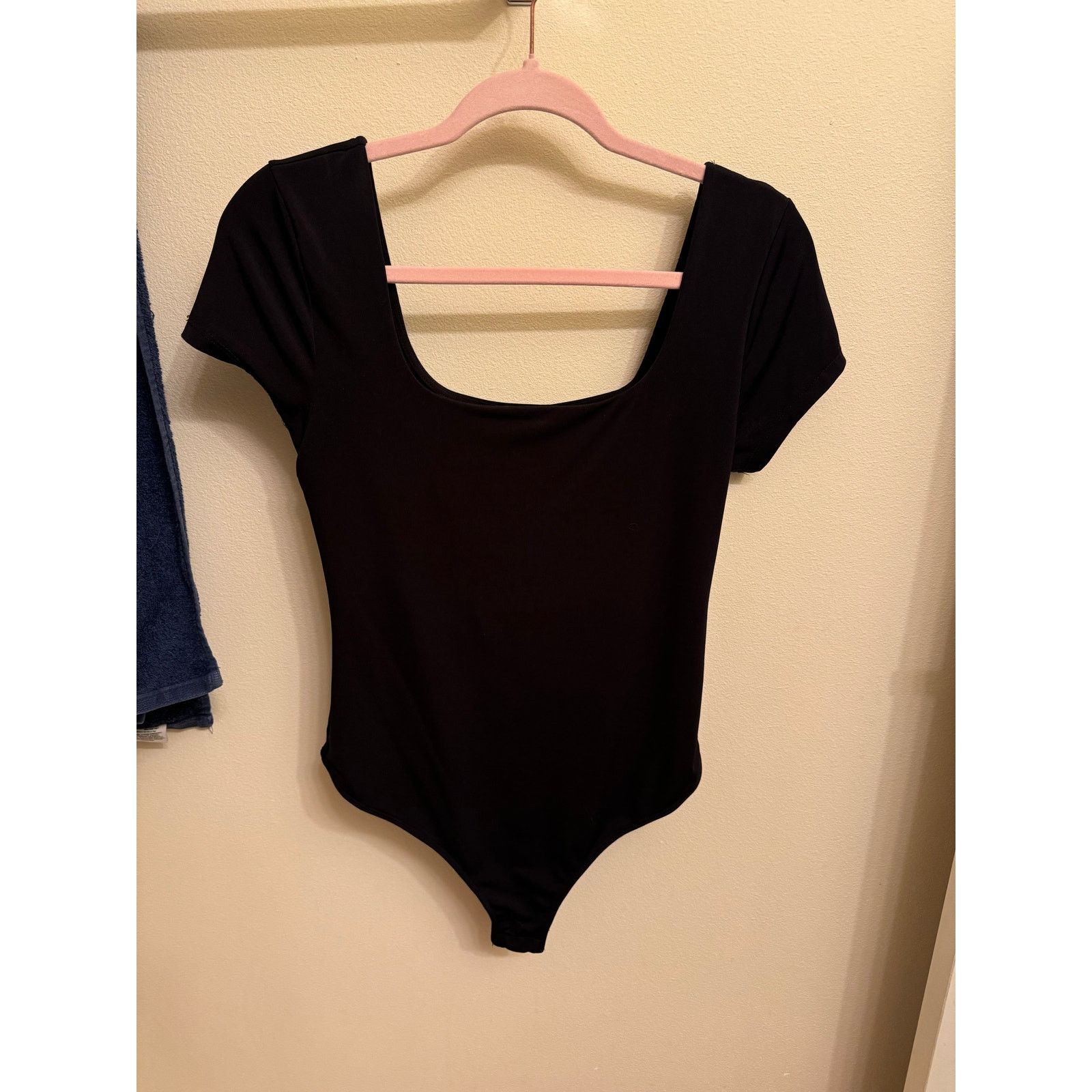 rue21 Women's Black Square Neck Bodysuit Size L / US 10 / IT 46 - 1 Thumbnail