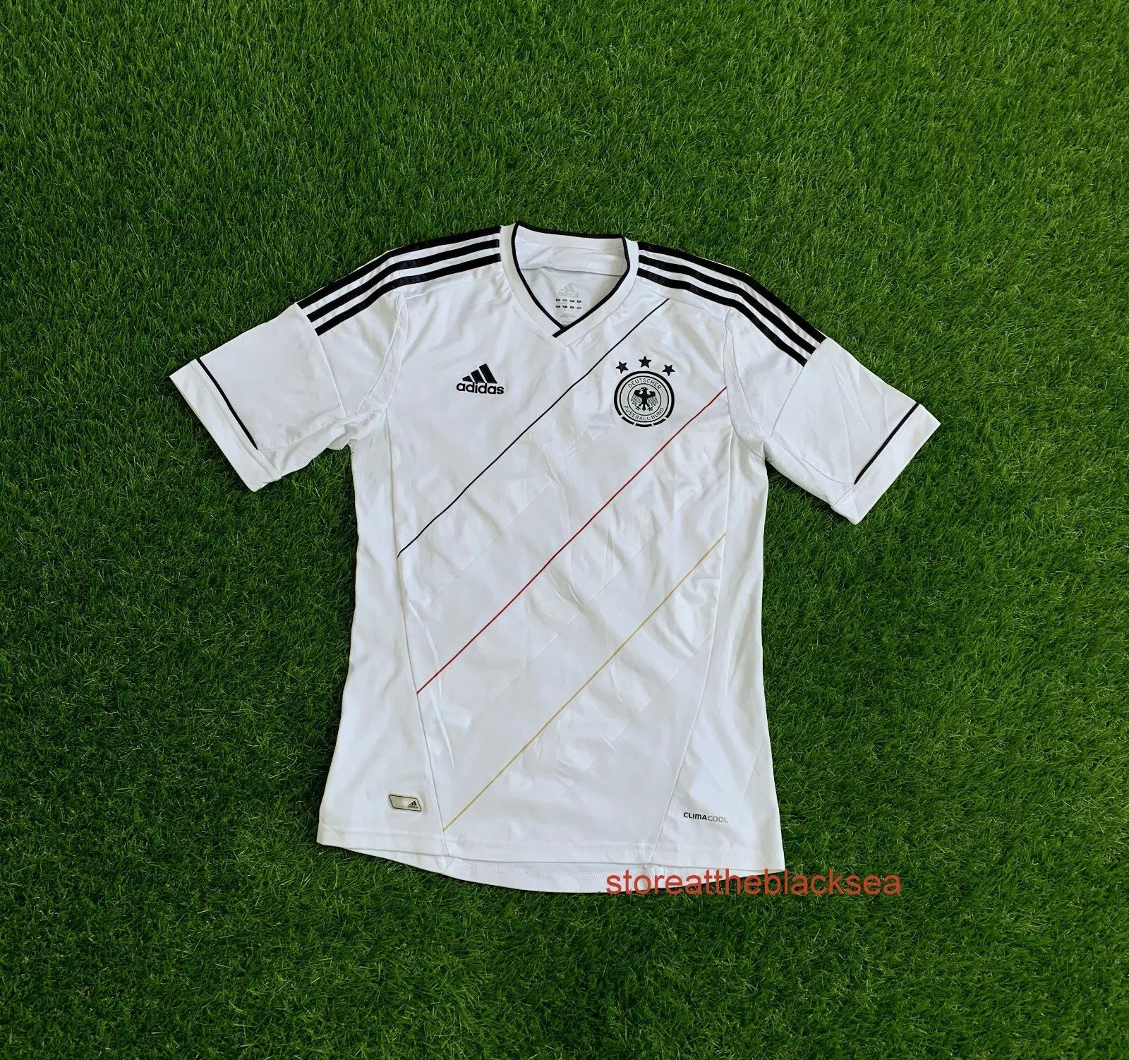 Adidas GERMANY NATIONAL TEAM 2012 2014 HOME FOOTBALL SOCCER SHIRT Size US S / EU 44-46 / 1 - 1 Thumbnail