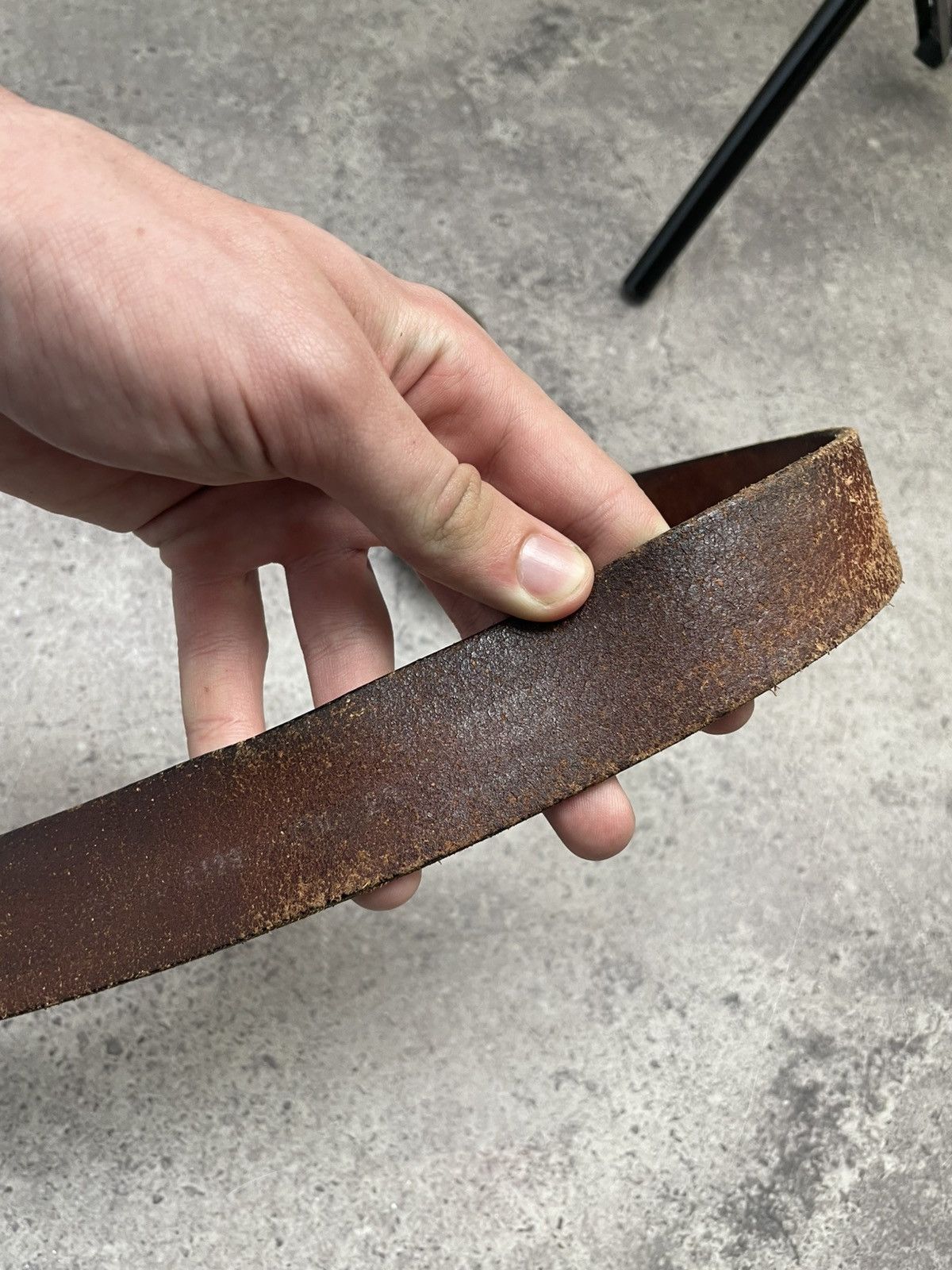 Leather Vintage Levi’s leather belt big logo Oldmoney Made in Italy Size ONE SIZE - 5 Thumbnail