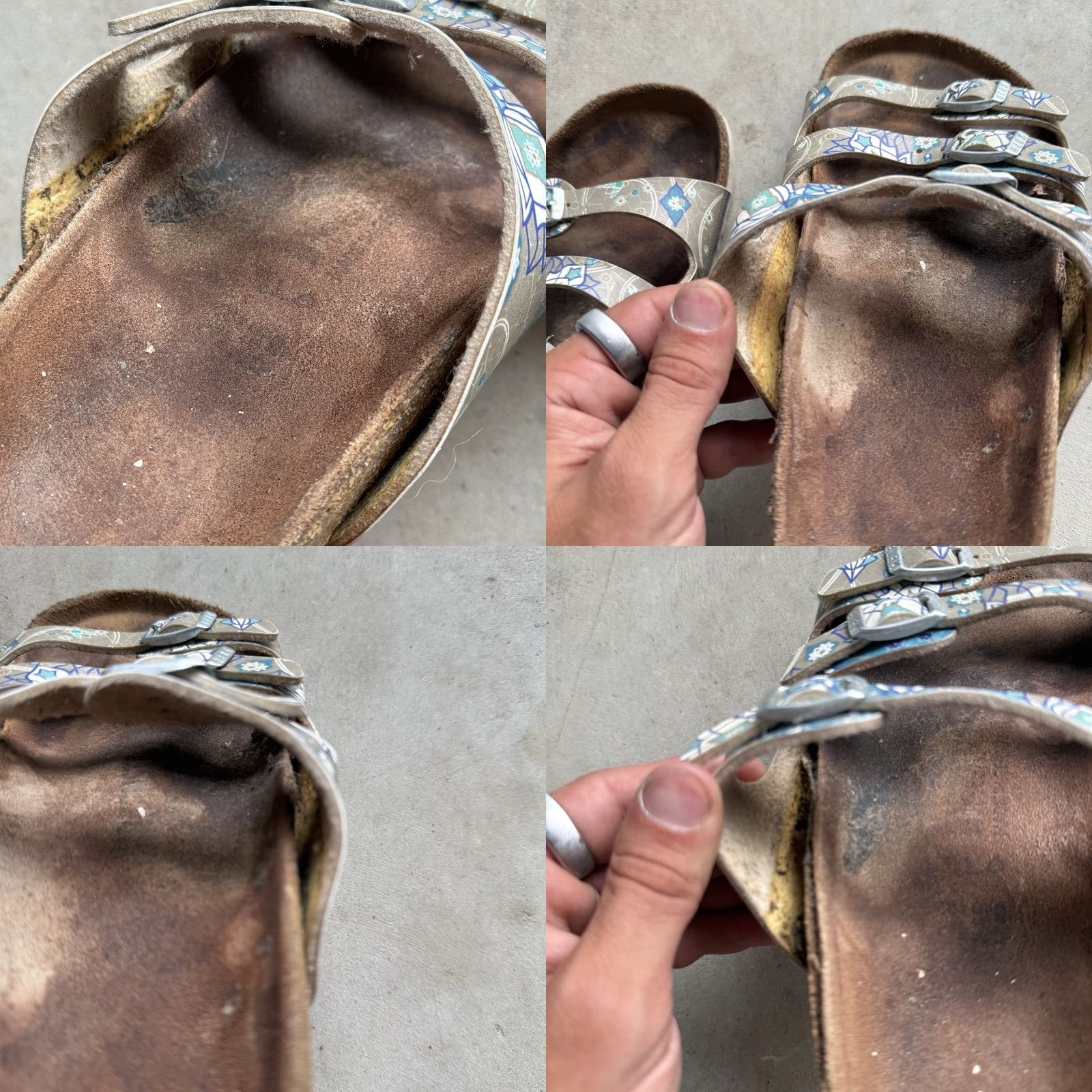 Birkenstock Birkenstock Florida Birko Flor Ancient Mosaic Taupe Womens Size EU 38 US 7 Sandal Multicolor Footbed Sandals Womens Size US 7 / IT 37 - 8 Thumbnail