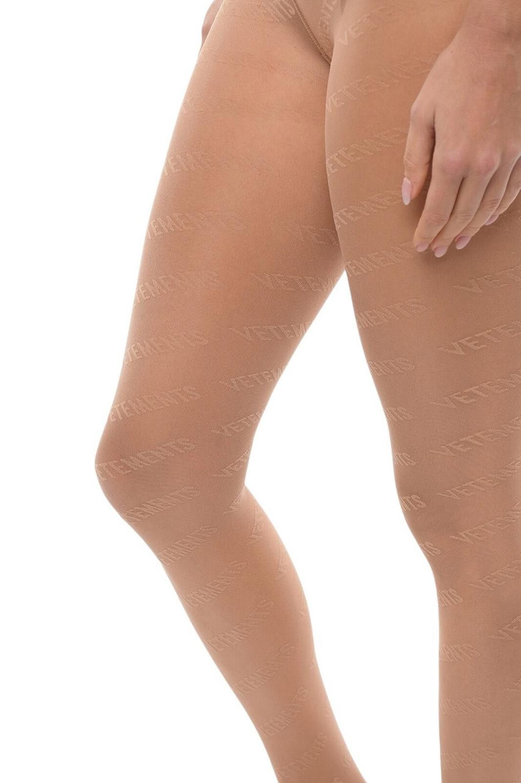 Vetements Vetements Logo Monogram Nude Tights Size ONE SIZE - 1 Thumbnail
