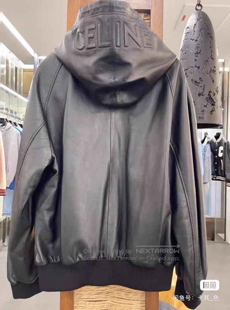 Celine CELINE Lamb Leather Logo Jacket Size US S / EU 44-46 / 1 - 3 Thumbnail