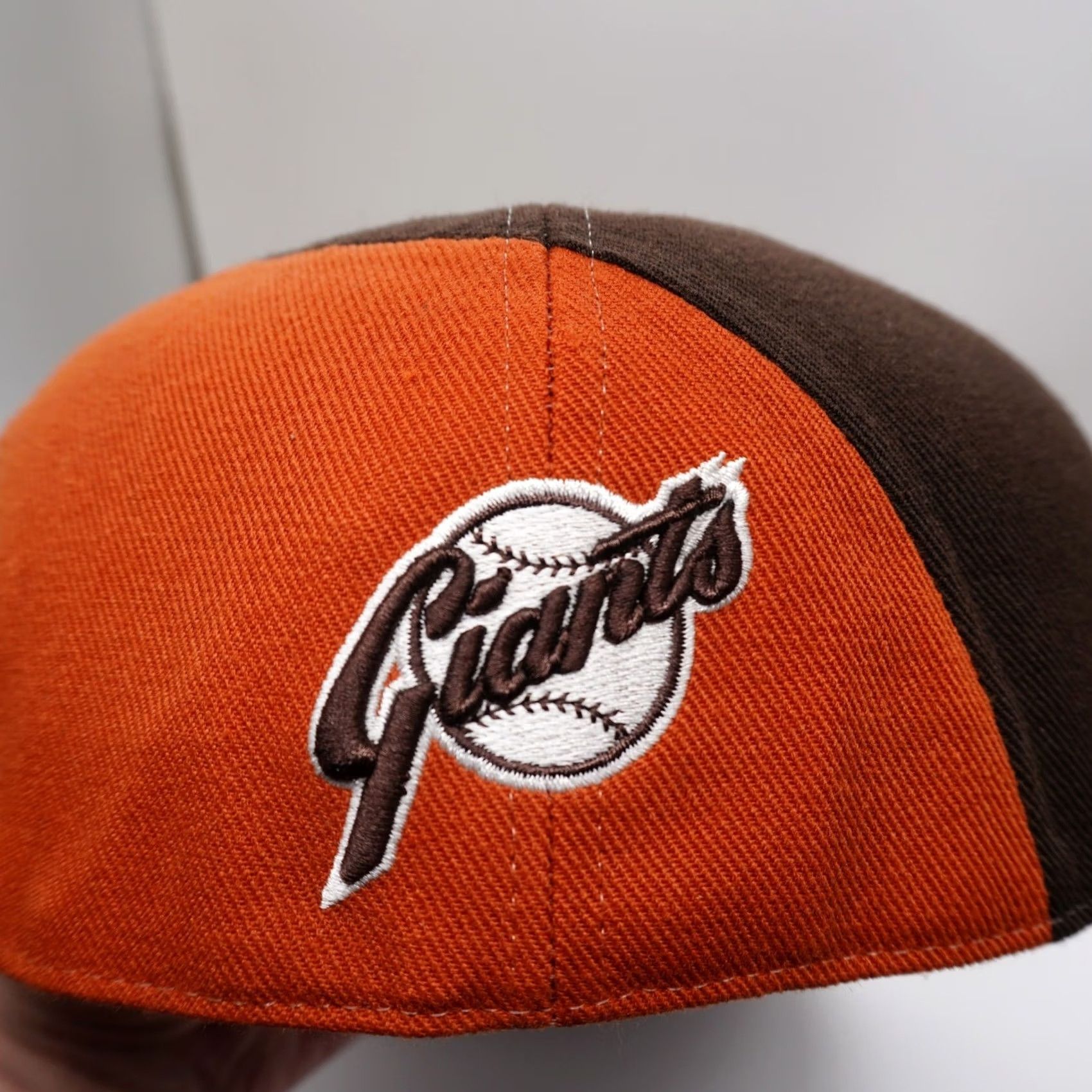 American Needle American Needle SF Giants Hat Mens 7 5/8 Brown Orange Textured Knit Fitted Cap Size ONE SIZE - 5 Thumbnail