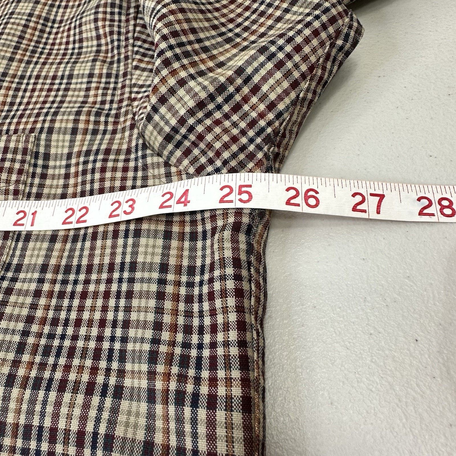 Pendleton Vintage Pendleton Worsted Wool Shirt Men Large Brown Plaid Size US L / EU 52-54 / 3 - 3 Thumbnail