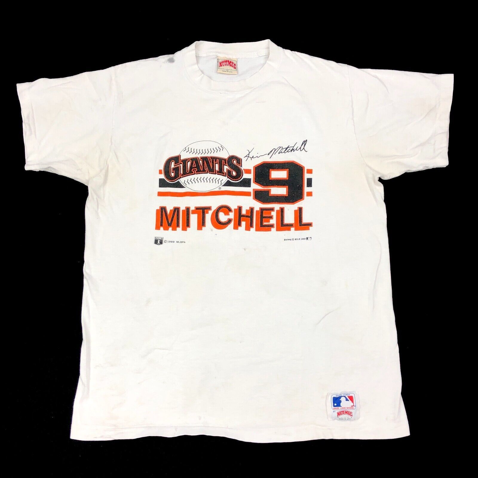 MLB × Nutmeg × Vintage 1989 San Francisco Giants Mitchell #9 Baseball MLB Tee XL Size US XL / EU 56 / 4 - 1 Thumbnail