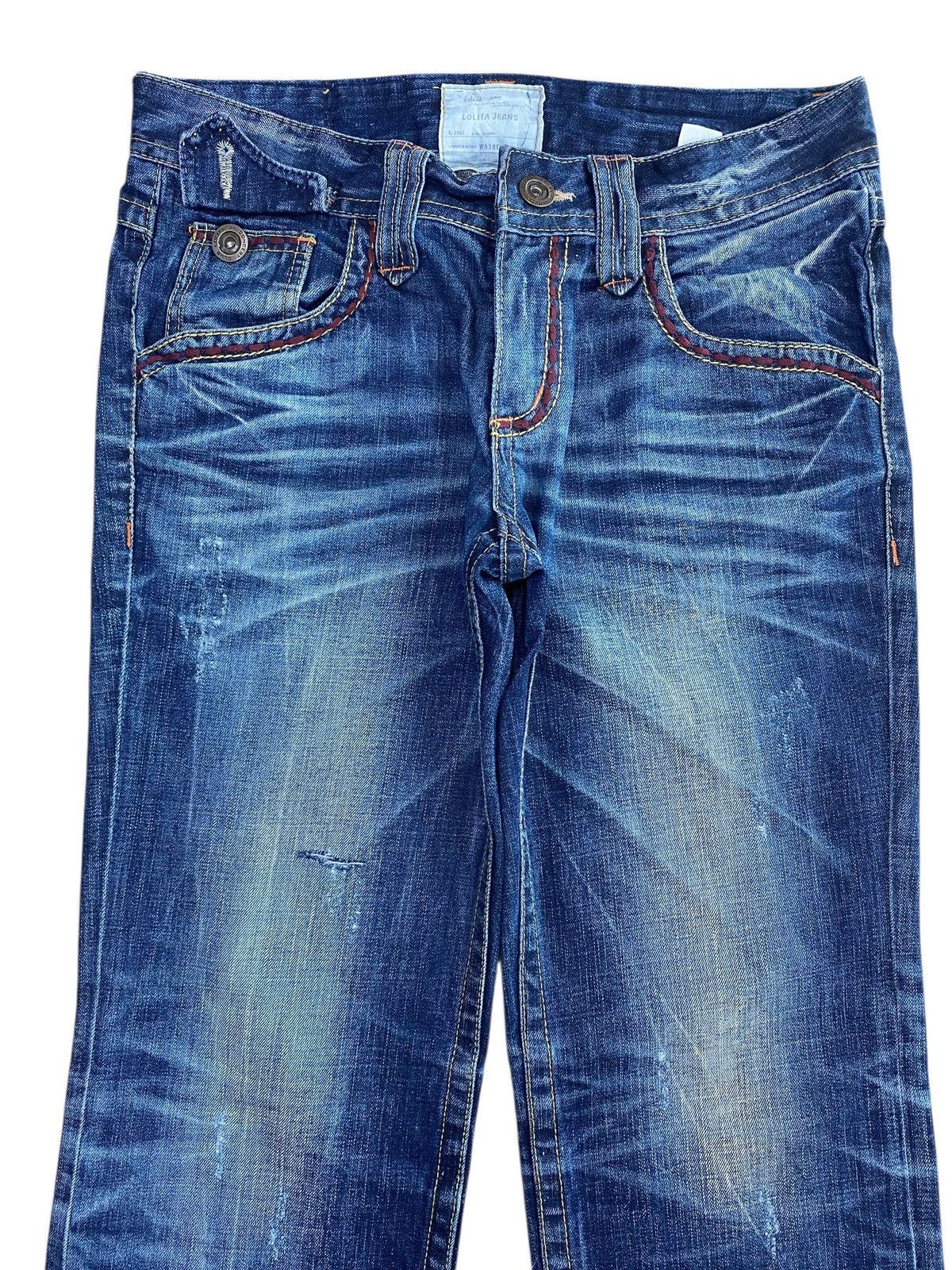 Other Lolita Club By Concert Blue Wash Style Whiskers Jeans Size US 34 / EU 50 - 2 Thumbnail