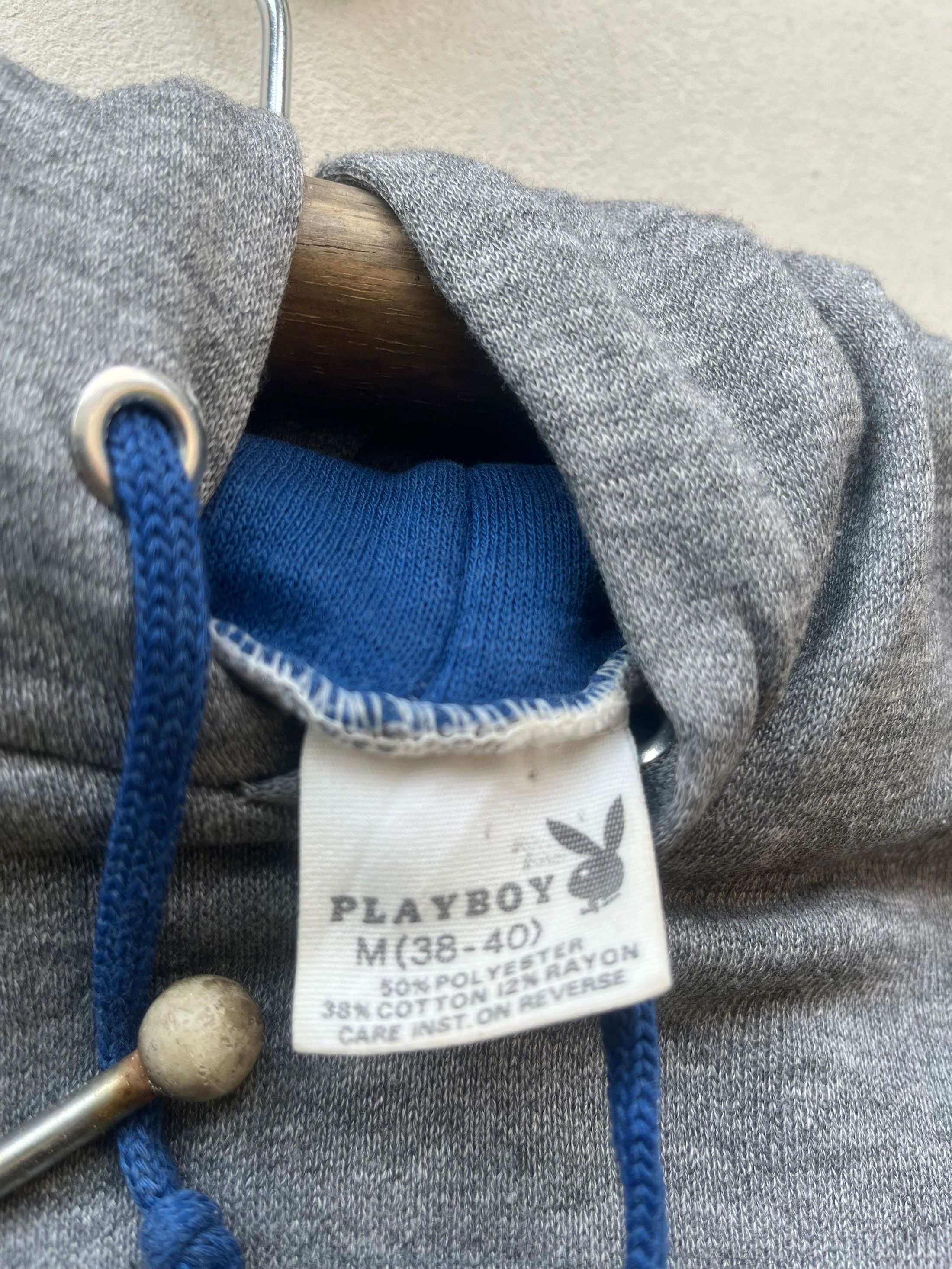 Playboy Vintage Playboy 80s 70s Hooded Sweater Size US M / EU 48-50 / 2 - 2 Thumbnail