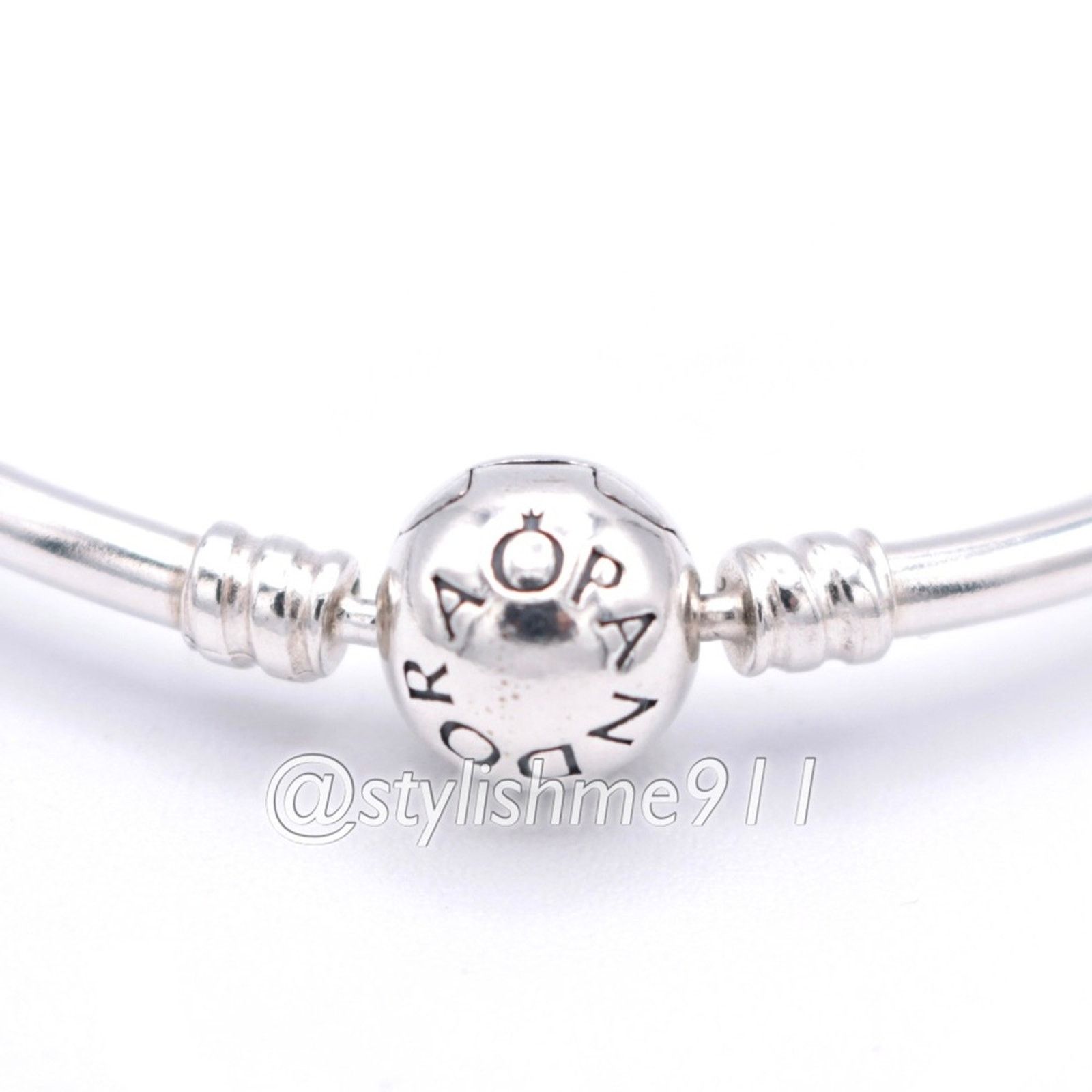 pandora Authentic PANDORA Bangle Bracelet with Pandora Clasp Size ONE SIZE - 6 Thumbnail