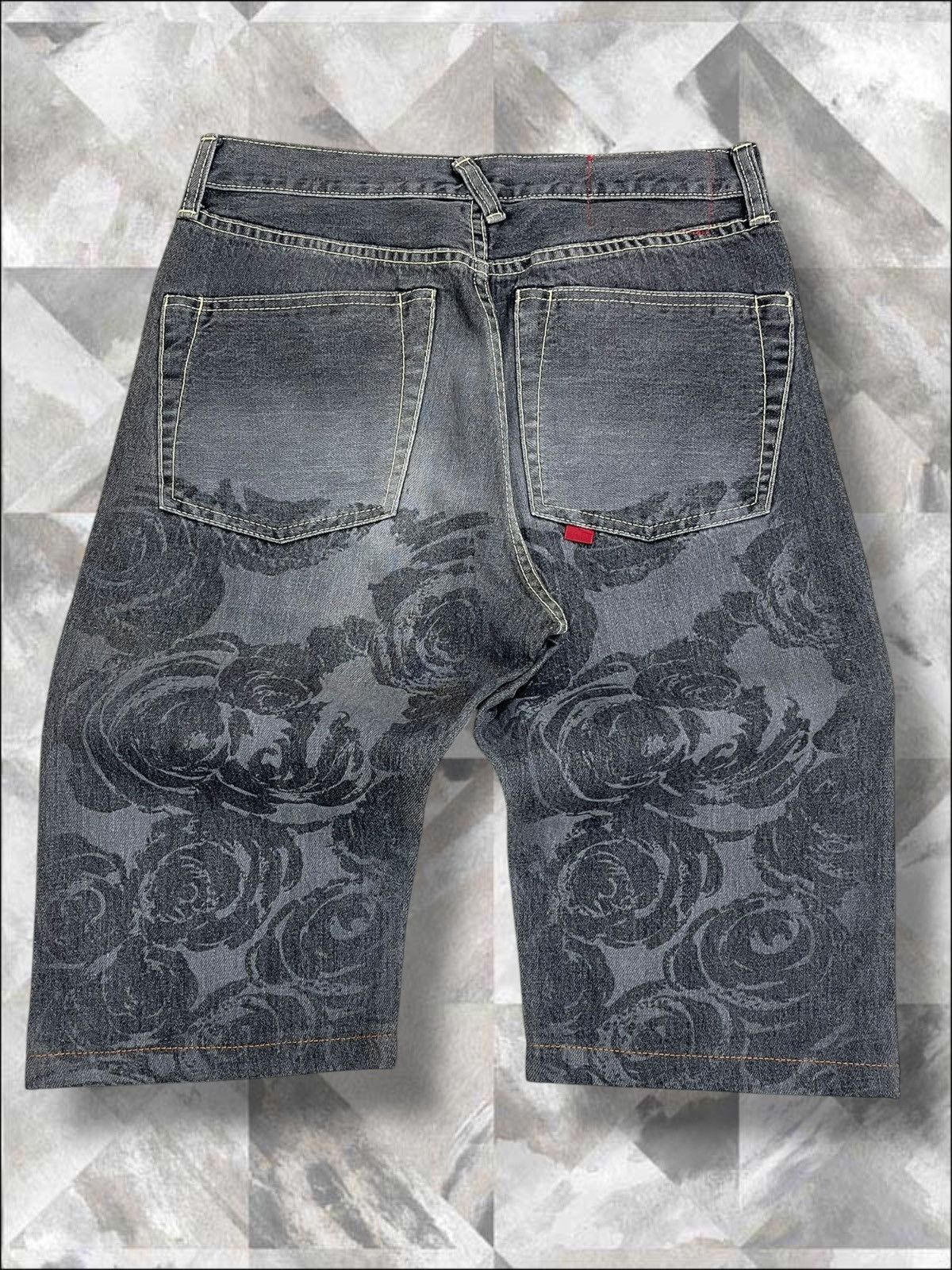 Hysteric Glamour Vintage Japan Designer BYEMRT.Paris Art Flower Short Denim Size US 28 / EU 44 - 8 Thumbnail