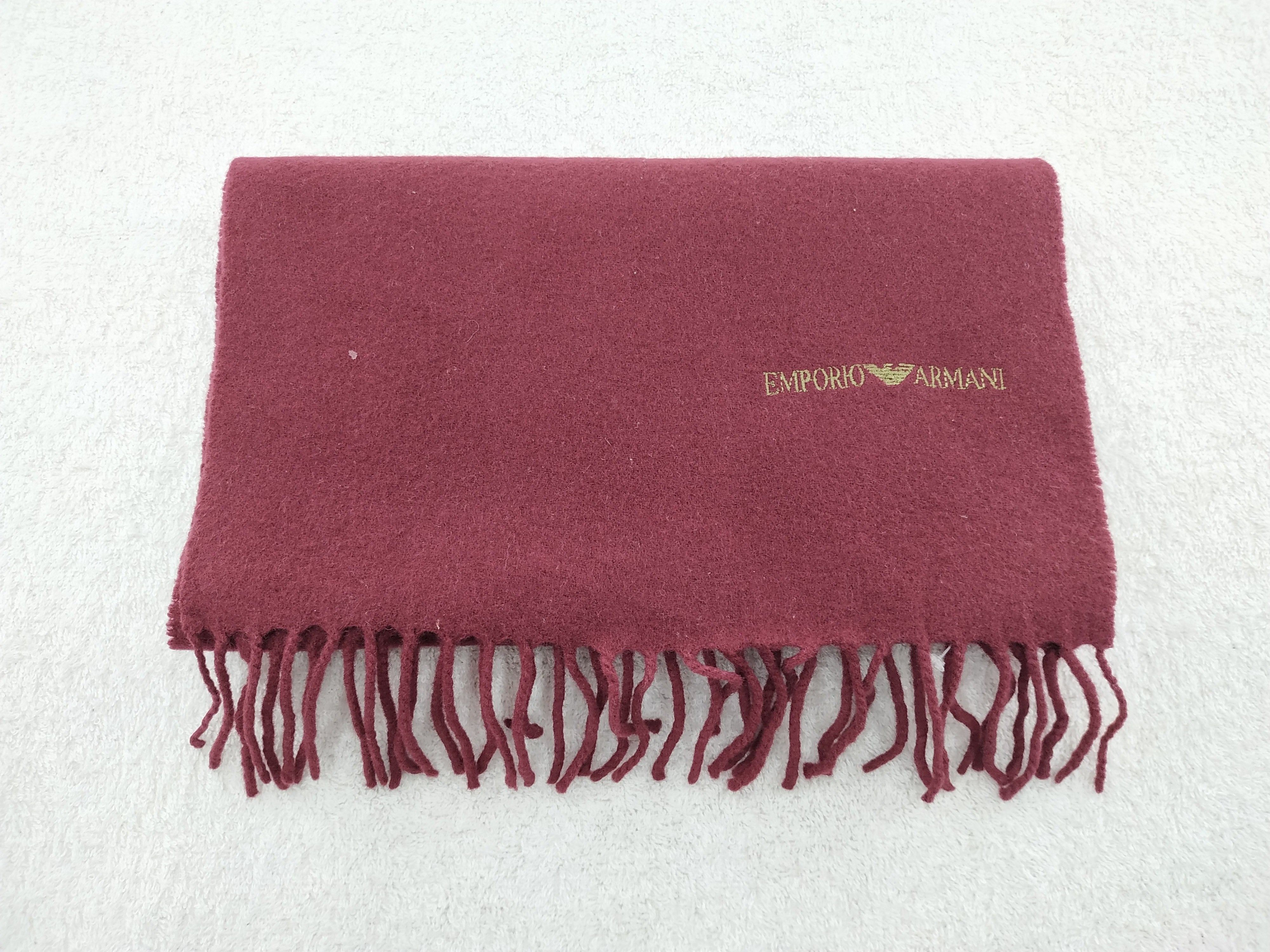 Emporio Armani Vintage Emporio Armani Wool Scarf/Muffler/Neckwear MF313 Size ONE SIZE - 3 Thumbnail