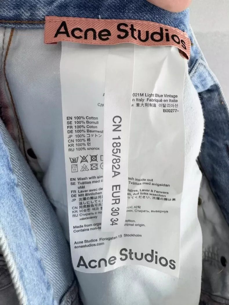 Acne Studios acne studios Washed blue leather jeans 2502-Nextarrow Size US 34 / EU 50 - 4 Thumbnail