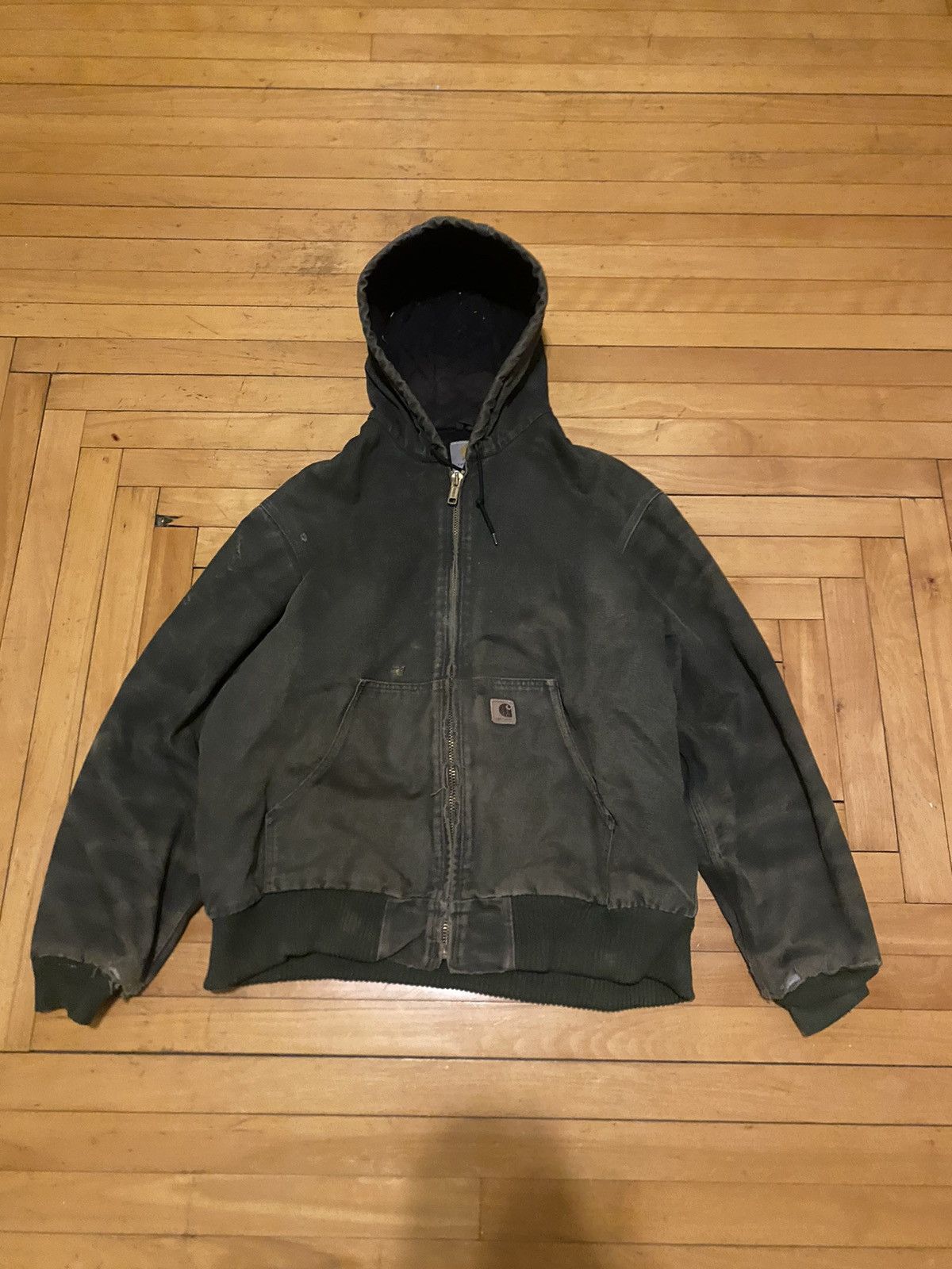 image of Carhartt Moss Hooded Jacket in Green, Men's (Size XL)