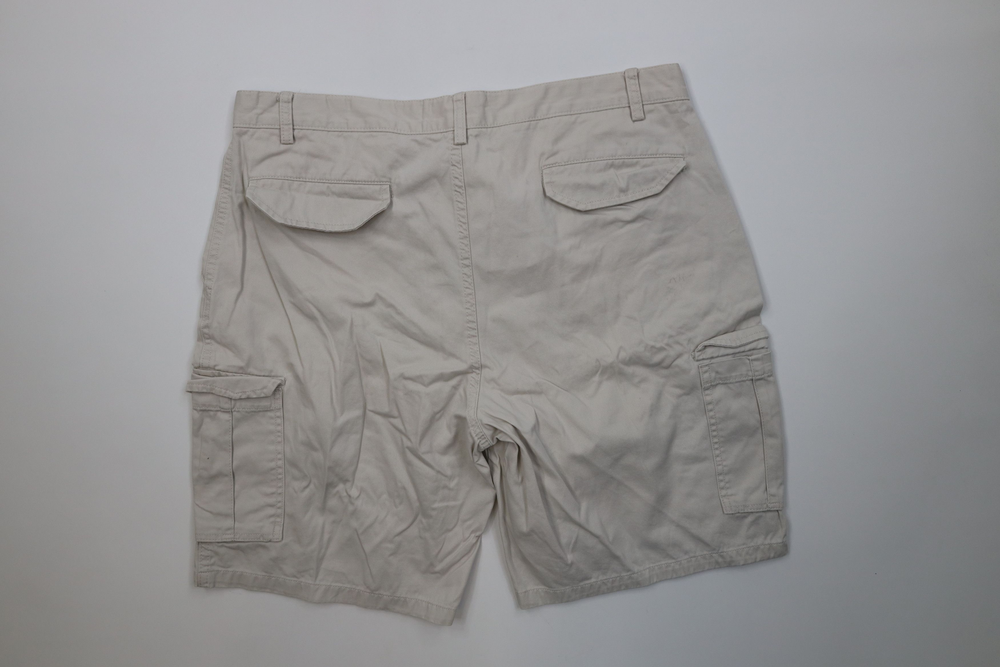 Vintage Vintage Y2K Streetwear Relaxed Fit Cargo Shorts Beige Cotton Size US 38 / EU 54 - 9 Thumbnail