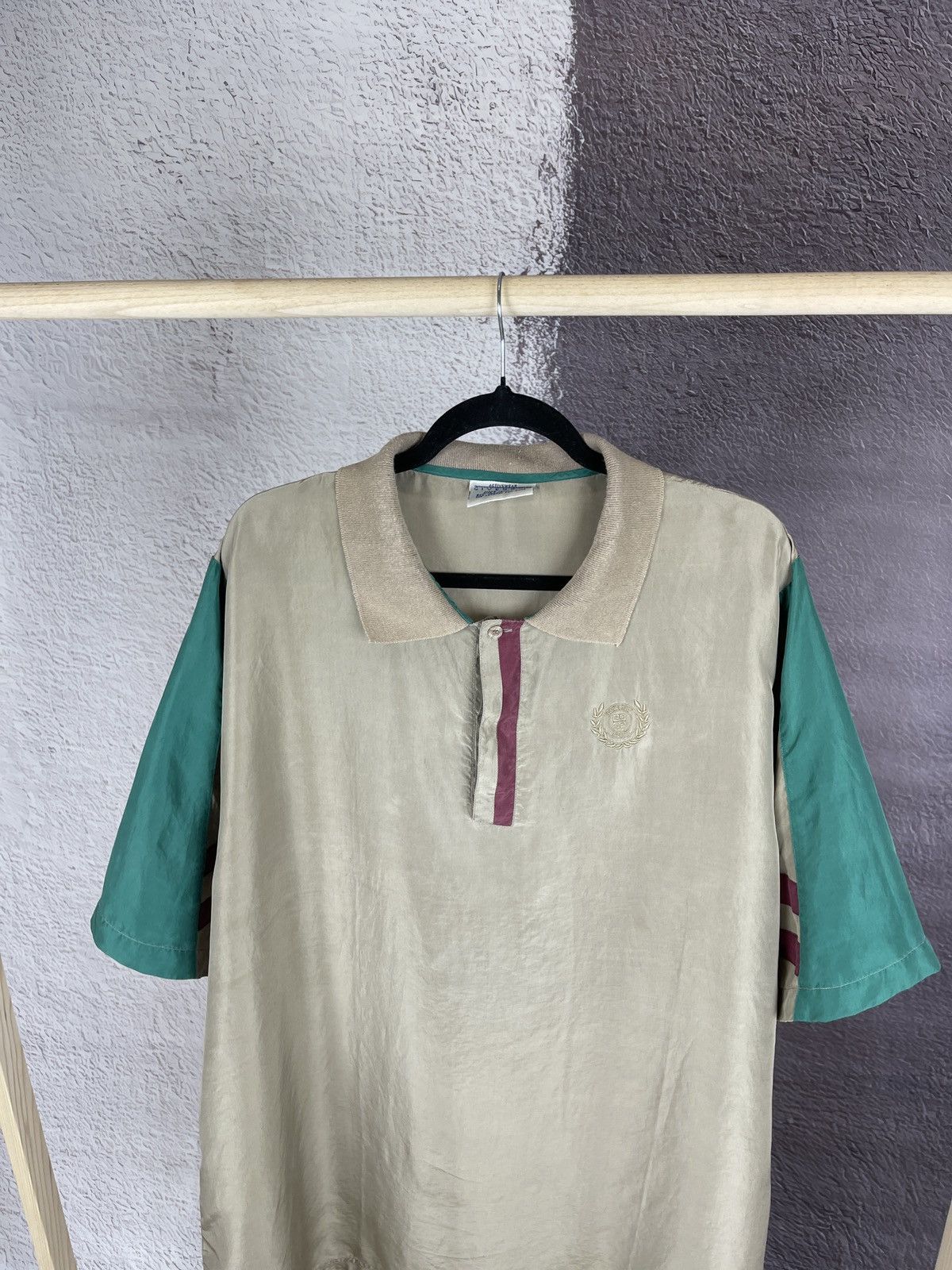 Givenchy Givenchy vintage Activewear 100% Silk multicolour polo Size US XL / EU 56 / 4 - 7 Thumbnail